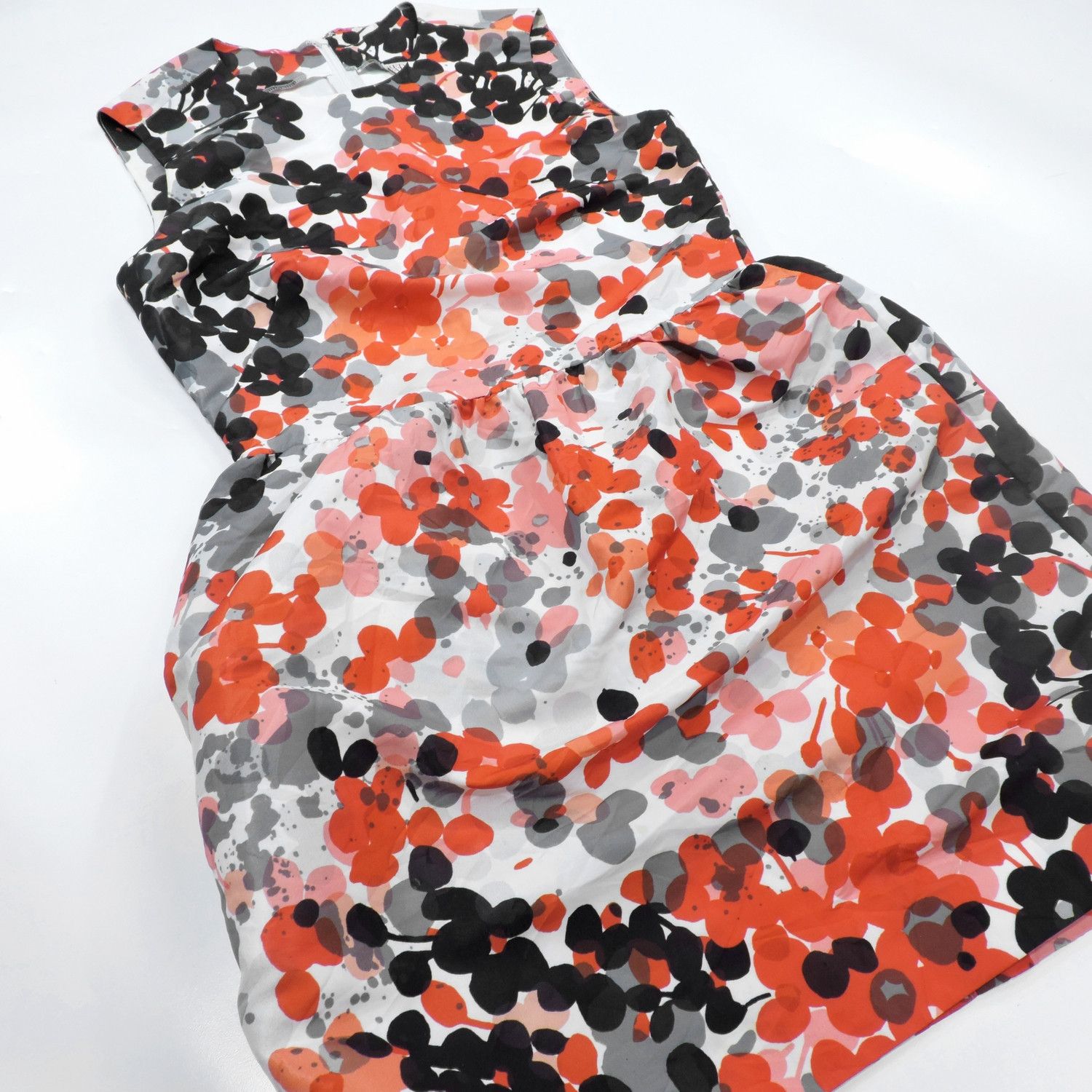 RED Valentino RED VALENTINO POLKA DOT FLORAL PATTERN MINI DRESS Size XS / US 0-2 / IT 36-38 - 9 Thumbnail