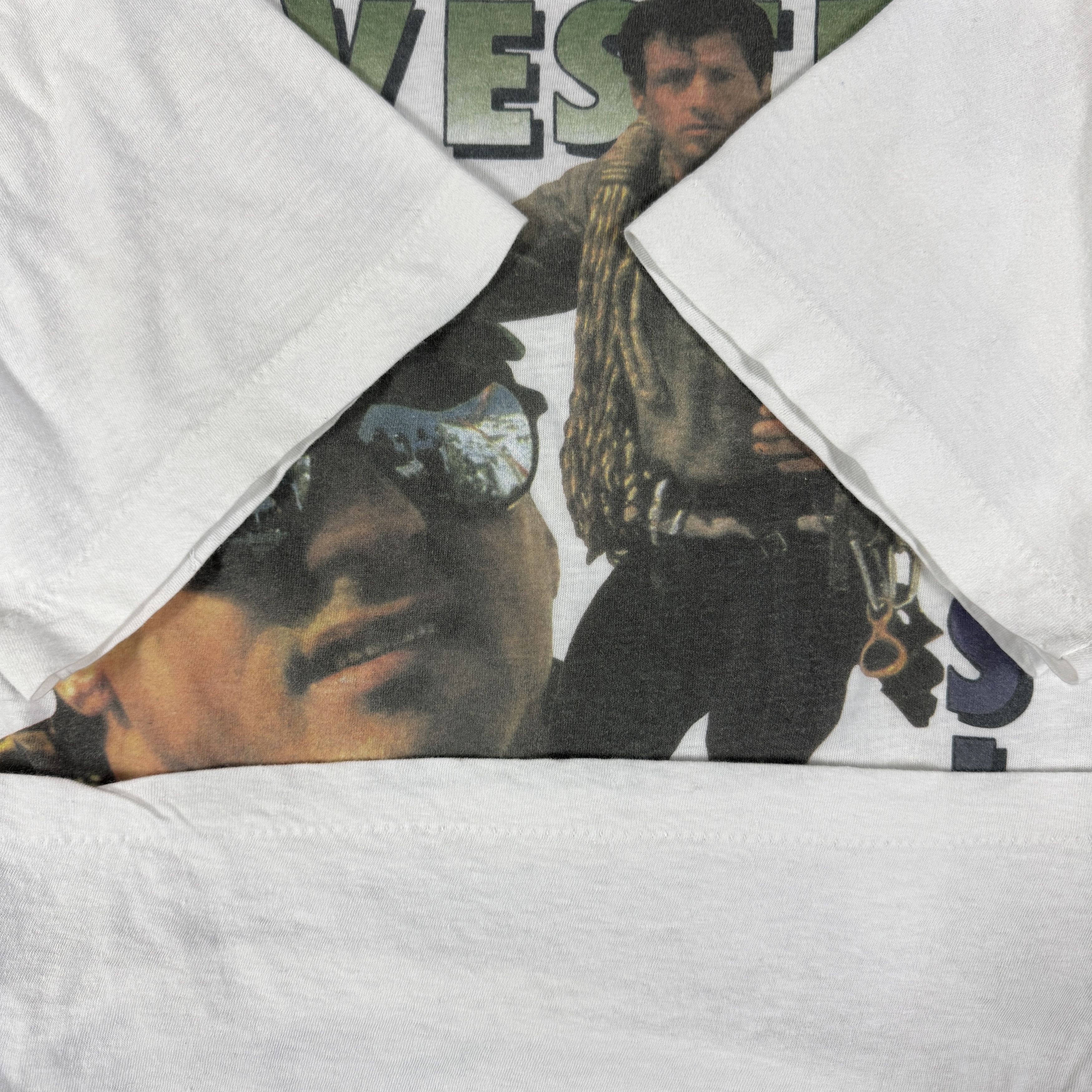 Vintage Vintage 90s Sylvester Stallone Rap Tee Size US XL / EU 56 / 4 - 9 Thumbnail