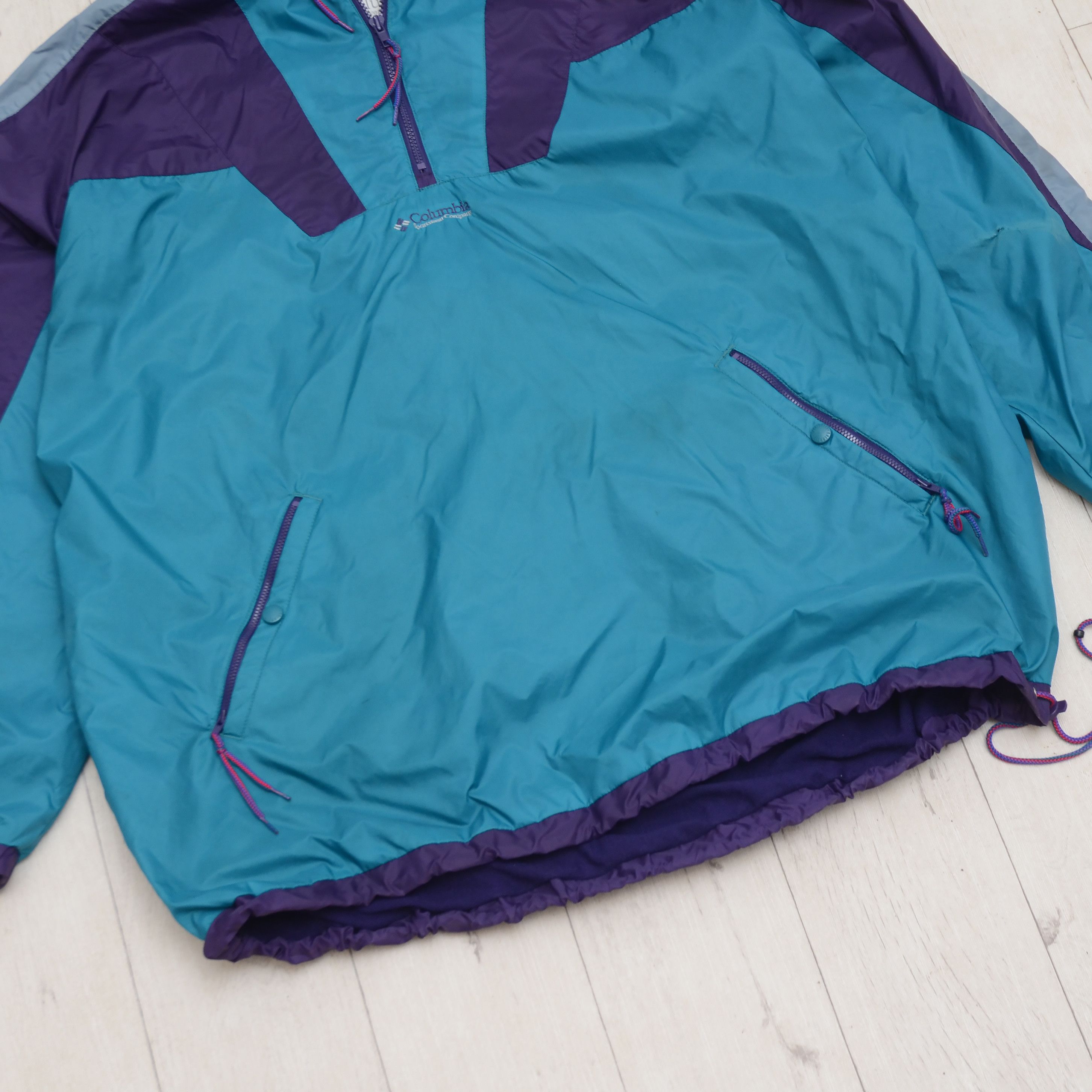 Columbia Vintage Columbia Jacket Poncho Hood Lined Y2K Gorpcore Size US XL / EU 56 / 4 - 3 Thumbnail