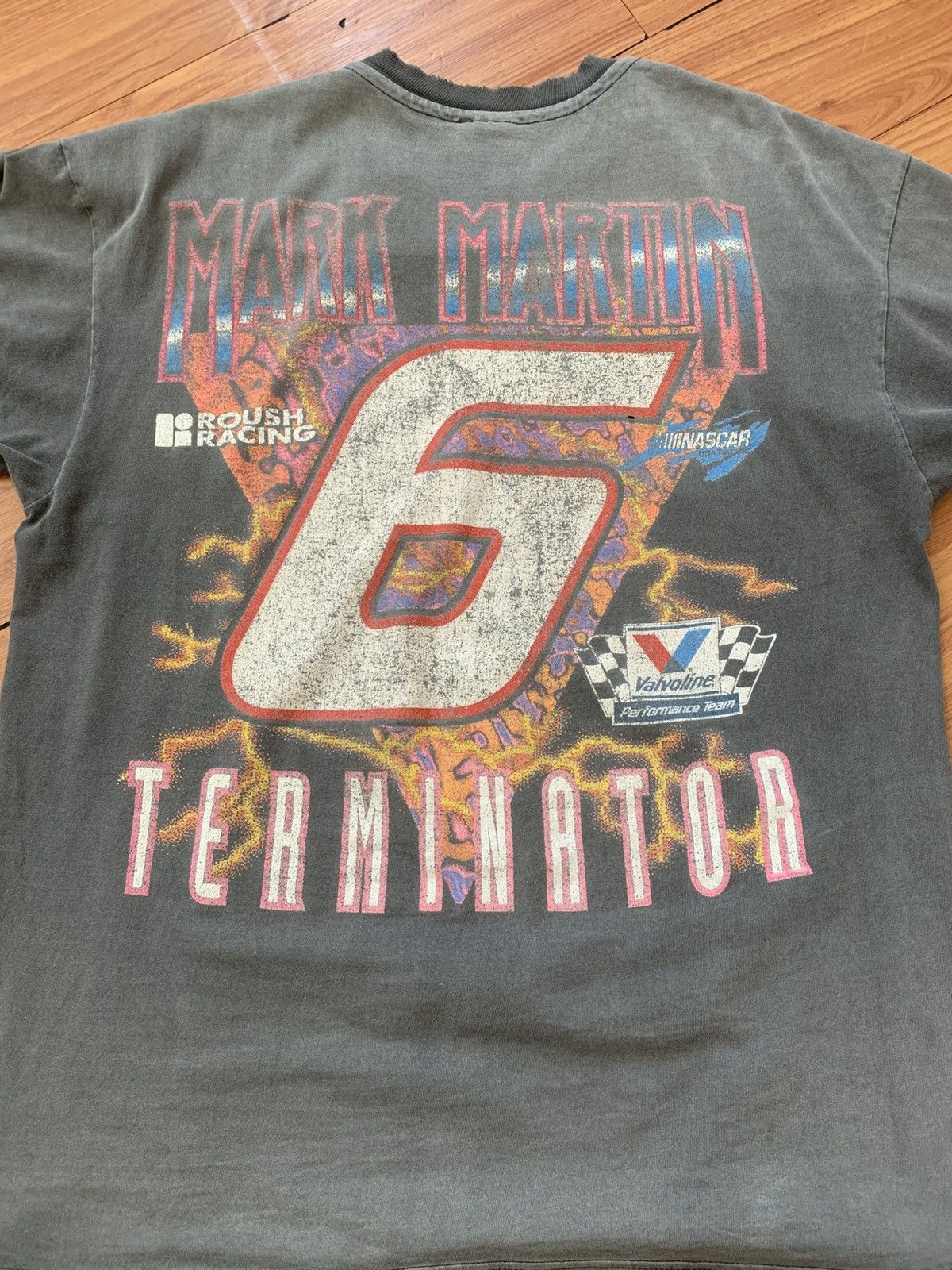 NASCAR Vintage 1995 Nascar Mark Martin Size US XL / EU 56 / 4 - 2 Thumbnail