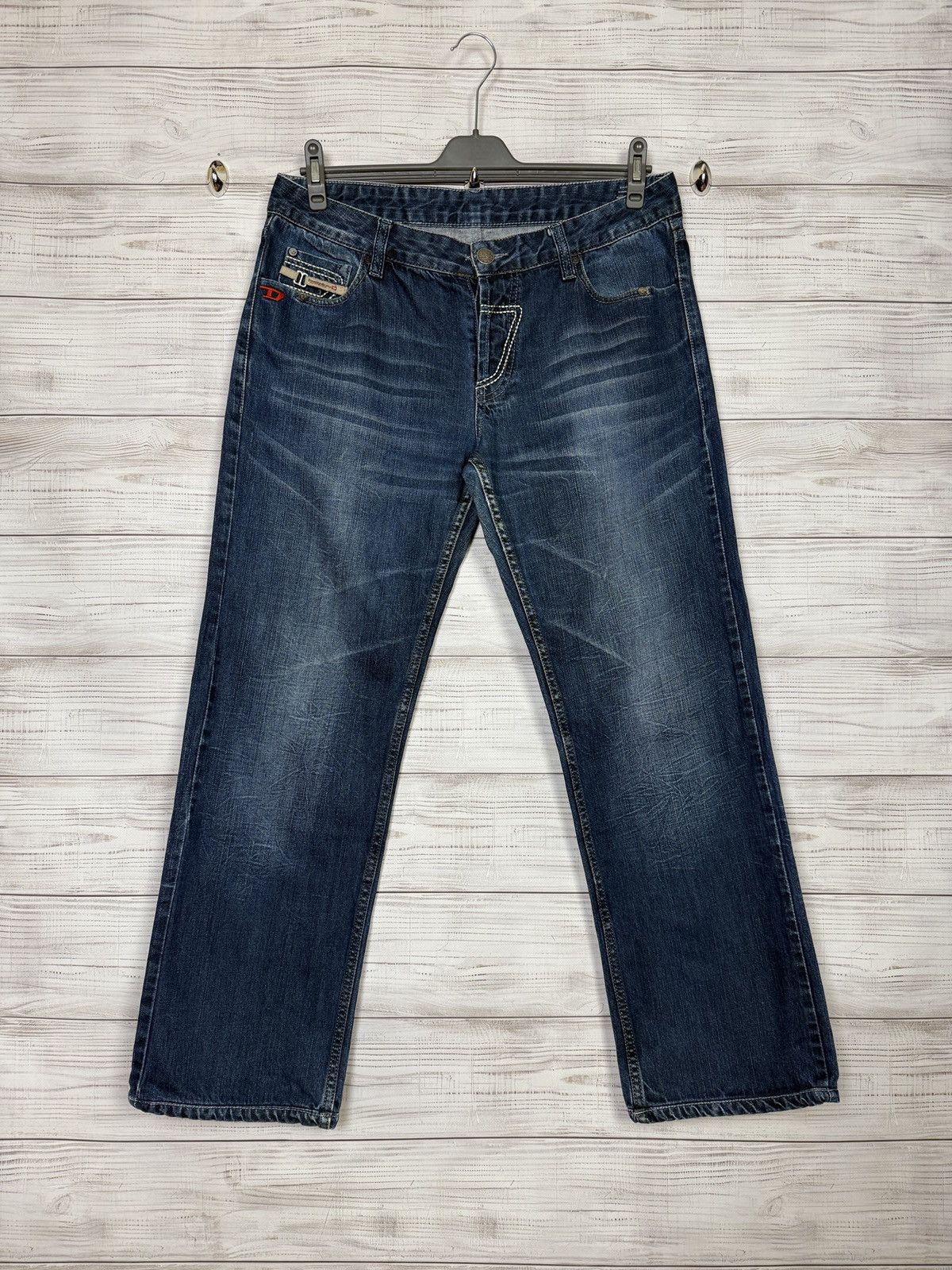 Diesel Vintage Diesel Jeans Big Logo Denim Pants Japanese Size US 34 / EU 50 - 2 Thumbnail
