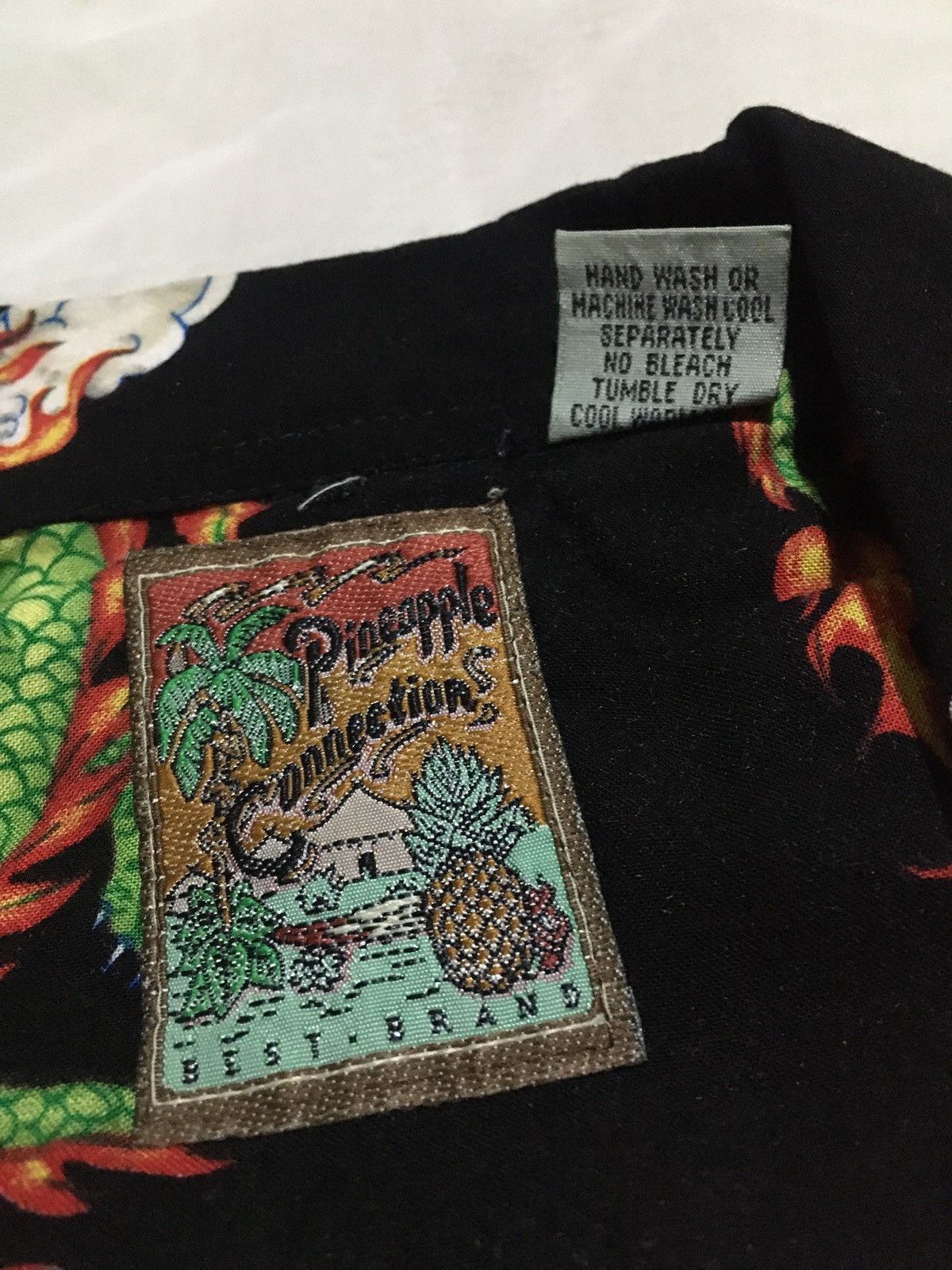 Vintage Rare dragon hawaii shirt 100% rayon all over print Size US L / EU 52-54 / 3 - 5 Thumbnail