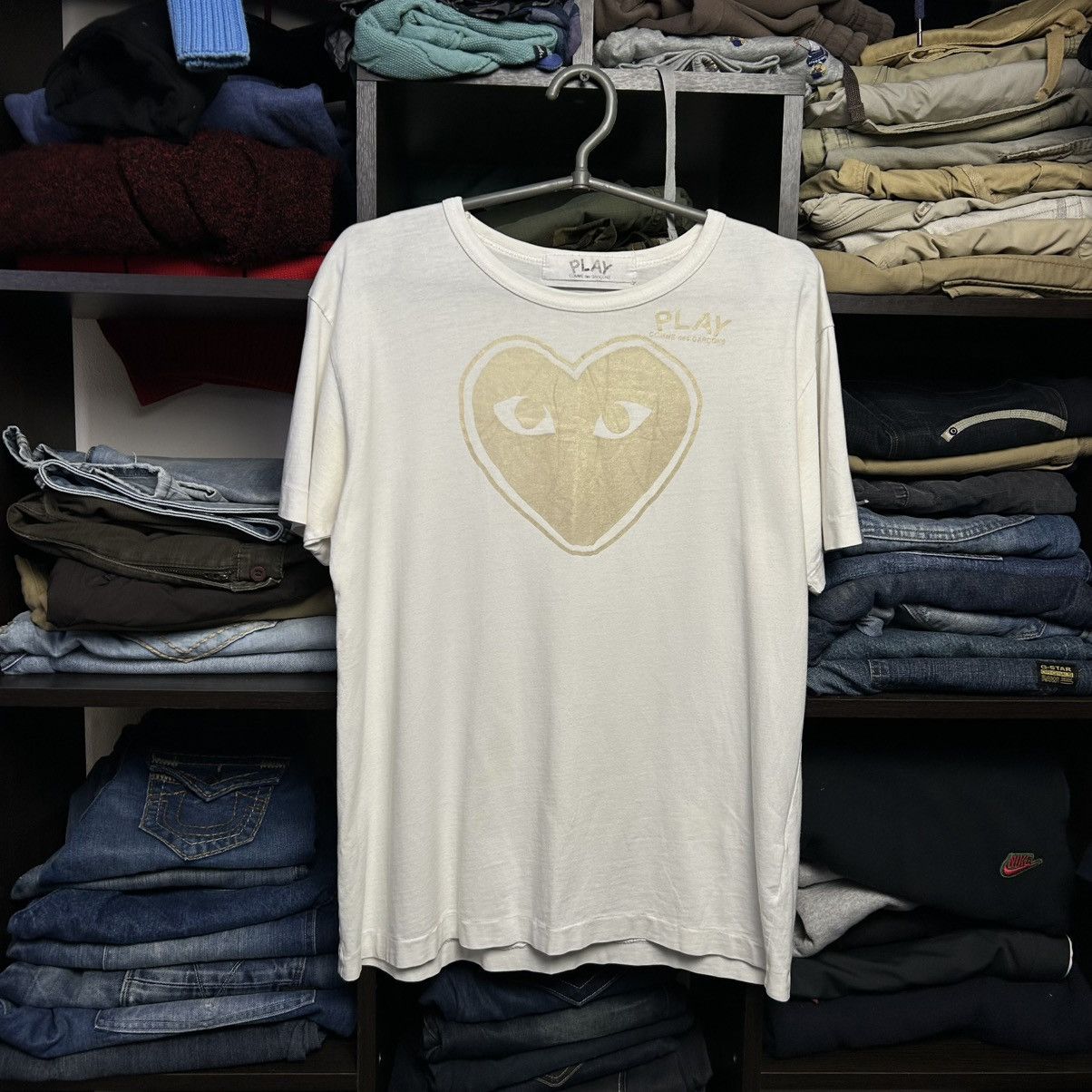 Comme des Garcons PLAY Designer Play Comme Des Garcons Big Logo Health love tee Size US M / EU 48-50 / 2 - 1 Thumbnail