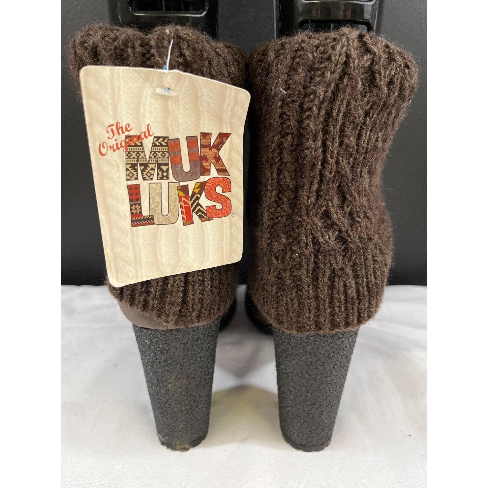 Other Muk Luks Women's Brown Heeled Ankle Boots Size 9 SKU 6219 Size US 9 / IT 39 - 4 Thumbnail