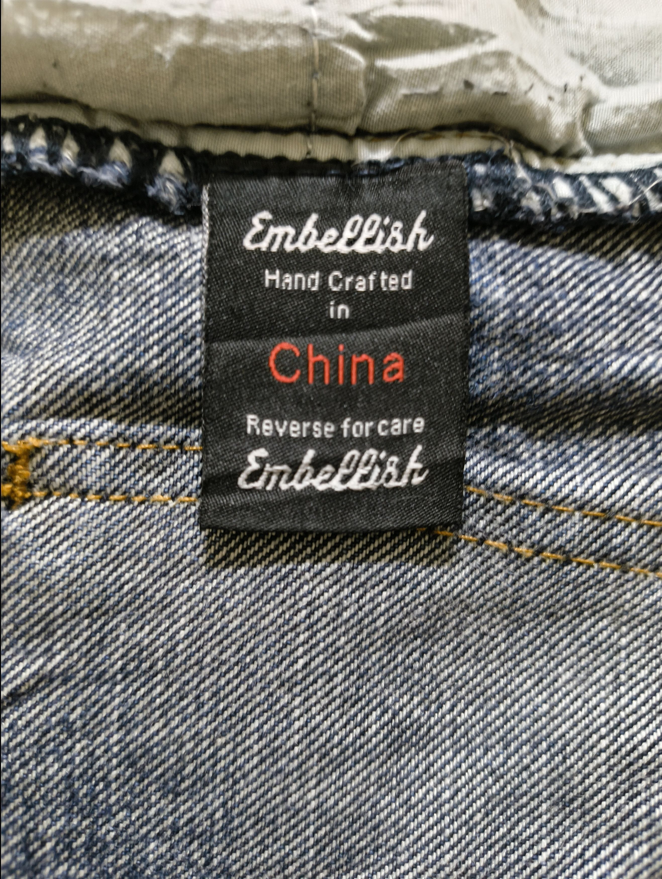 Japanese Brand EMBELLISHED BIKER JEANS Size US 33 - 8 Thumbnail