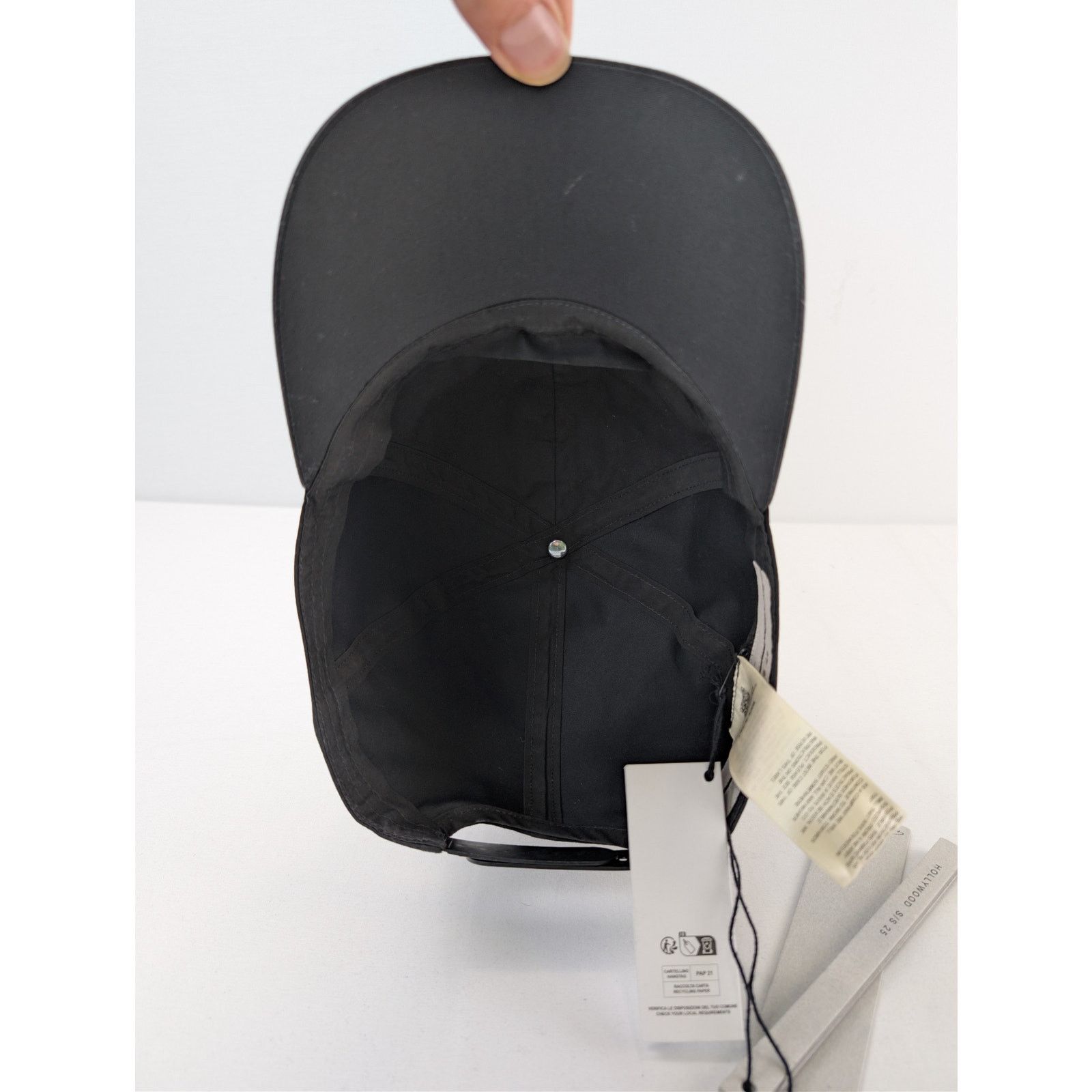 Rick Owens o1rshd1 Size: M / Logo Canvas Baseball Cap / Hat Black/Pearl Size ONE SIZE - 8 Thumbnail