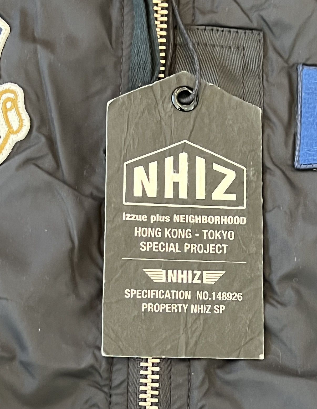 Neighborhood × izzue NEIGHBORHOOD X IZZUE COLLAB Patches Black Bomber Jacket Size US M / EU 48-50 / 2 - 9 Thumbnail