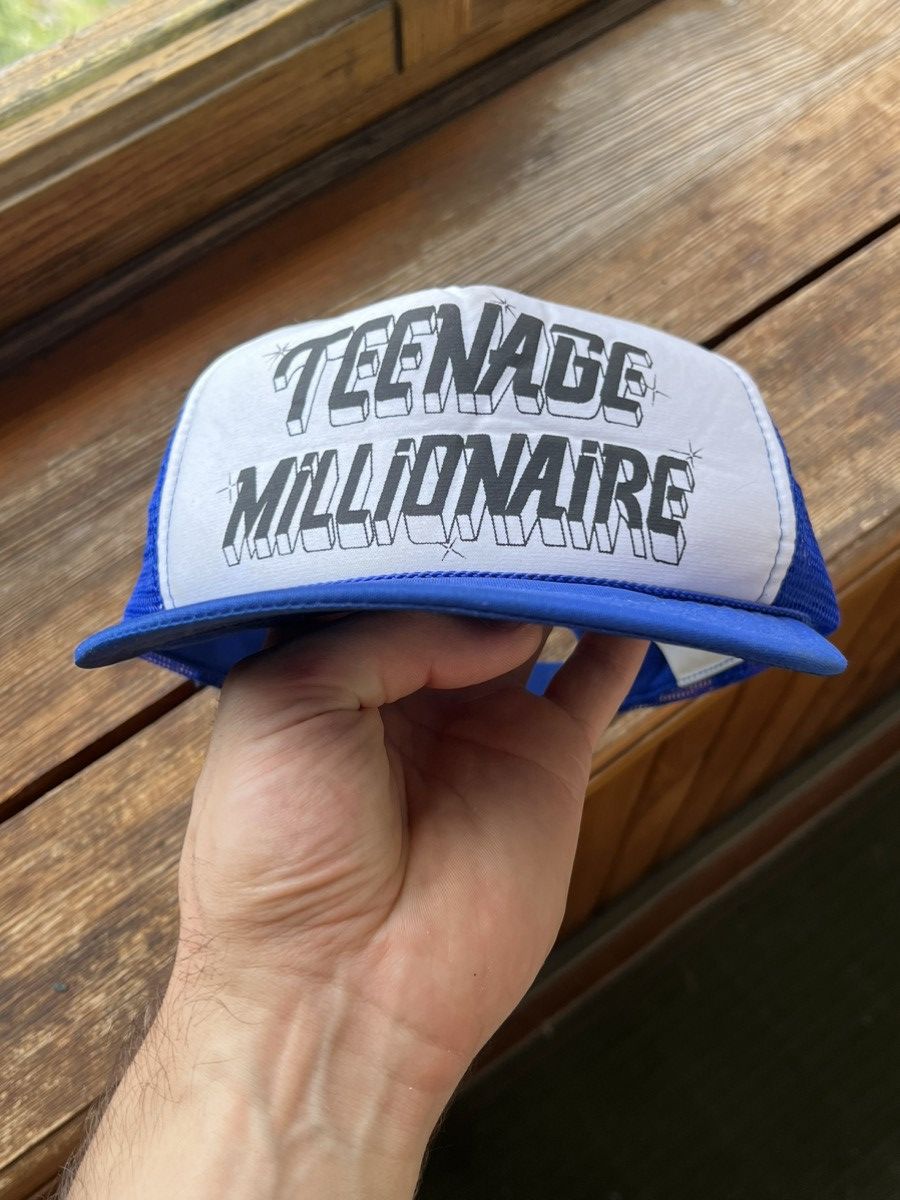 Japanese Brand VINTAGE 90s TEENAGE MILLIONAIRE TRUCKER CAP HAT Size ONE SIZE - 4 Thumbnail