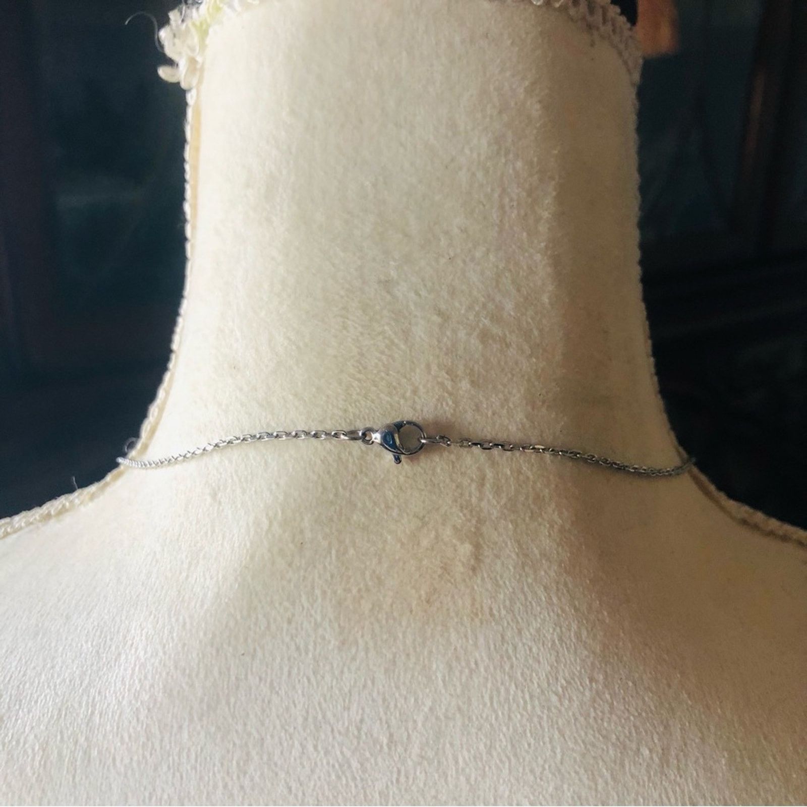 Handmade Handcrafted faceted dome peridot pendant on chain necklace Size ONE SIZE - 9 Thumbnail