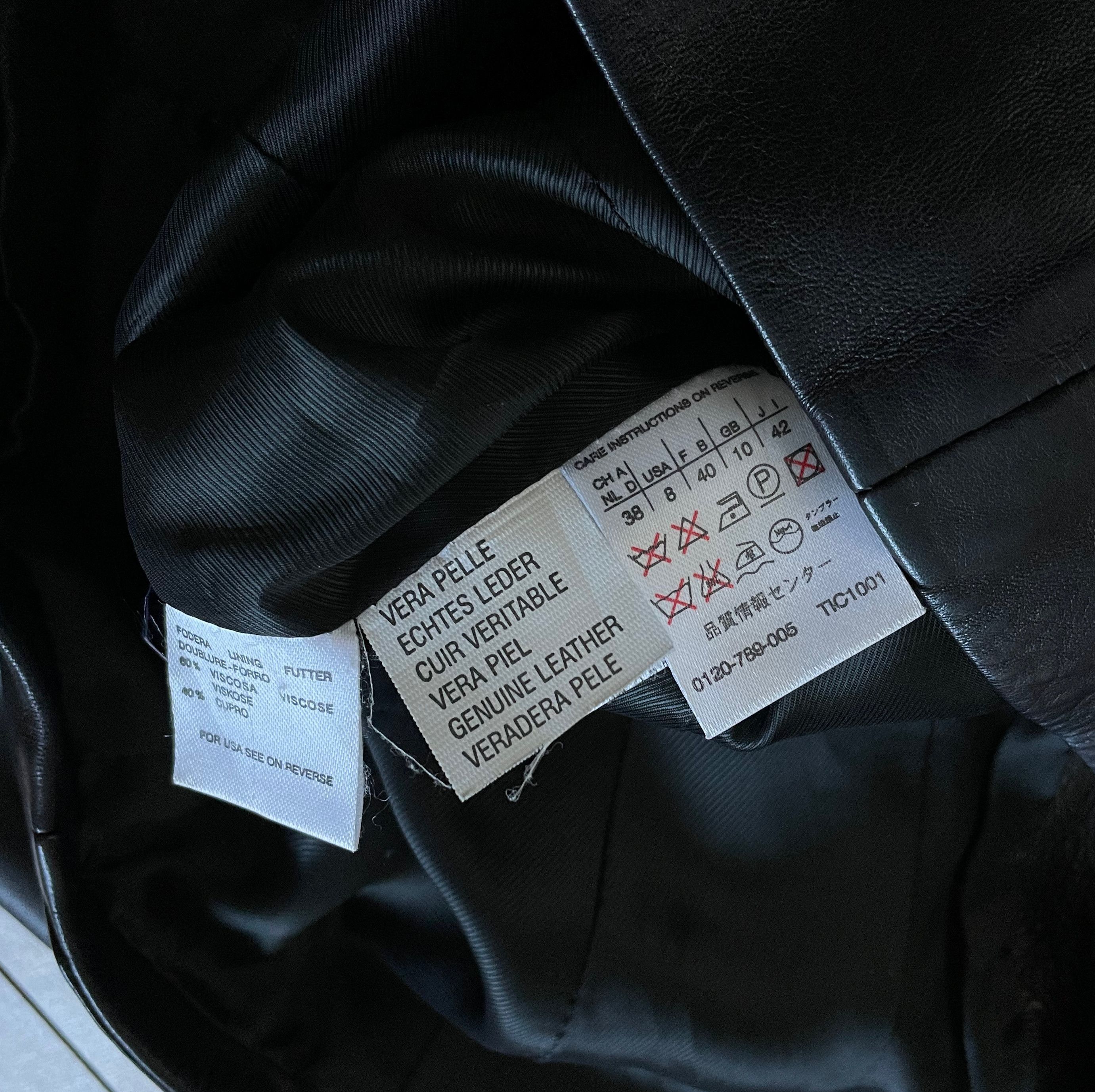 Max Mara Max Mara Black Leather Bomber Jacket Size M / US 6-8 / IT 42-44 - 12 Thumbnail