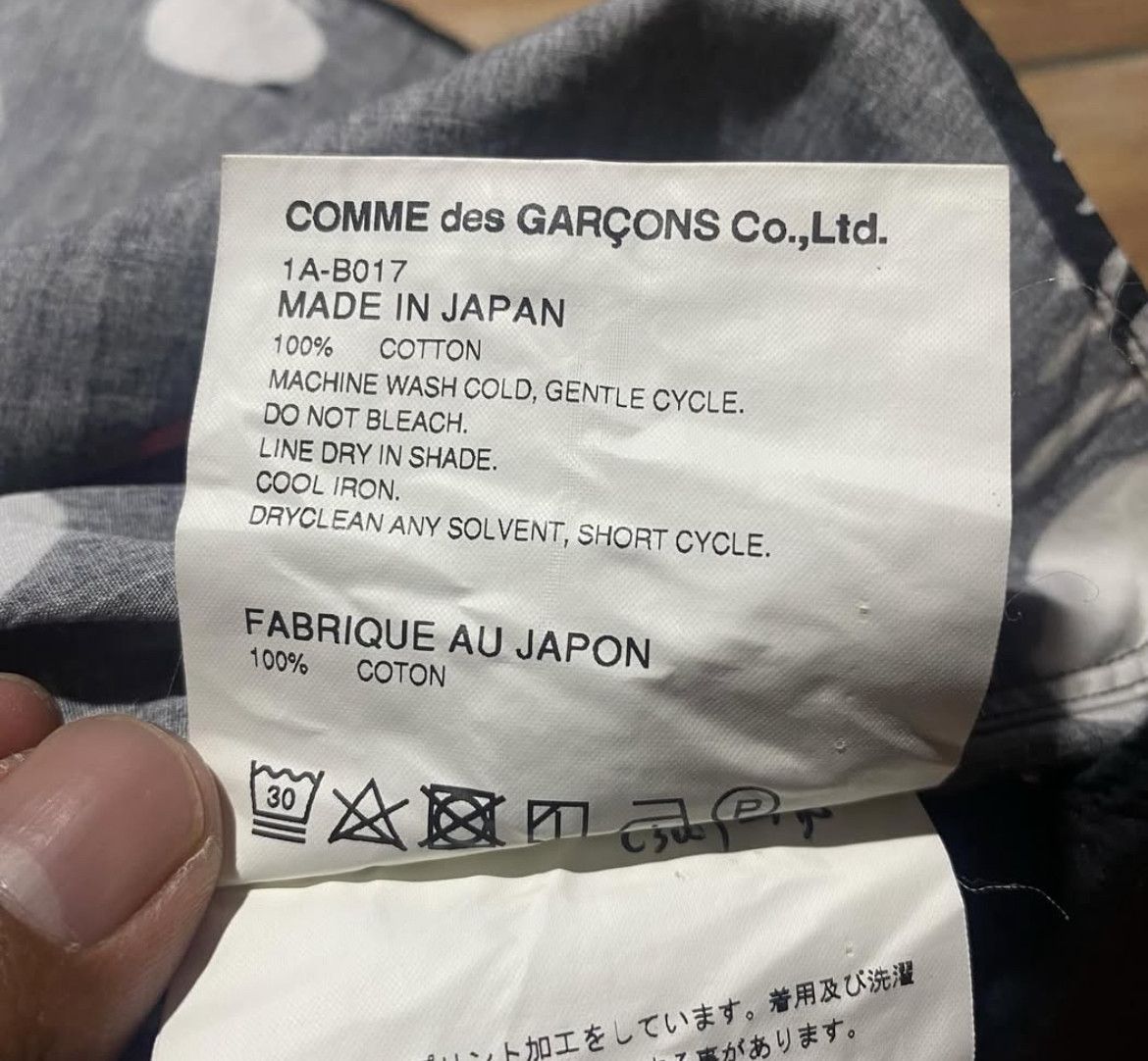 Comme des Garcons AD 2017 CDG Comme Des Garcons Black Print Shirt Size US M / EU 48-50 / 2 - 5 Thumbnail