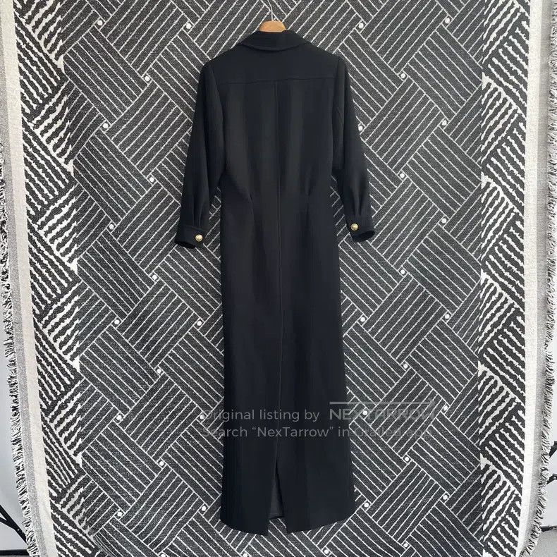 Saint Laurent Paris Saint Laurent Paris Solid Color Pointed Collar Long-sleeve Size XS / US 0-2 / IT 36-38 - 2 Thumbnail