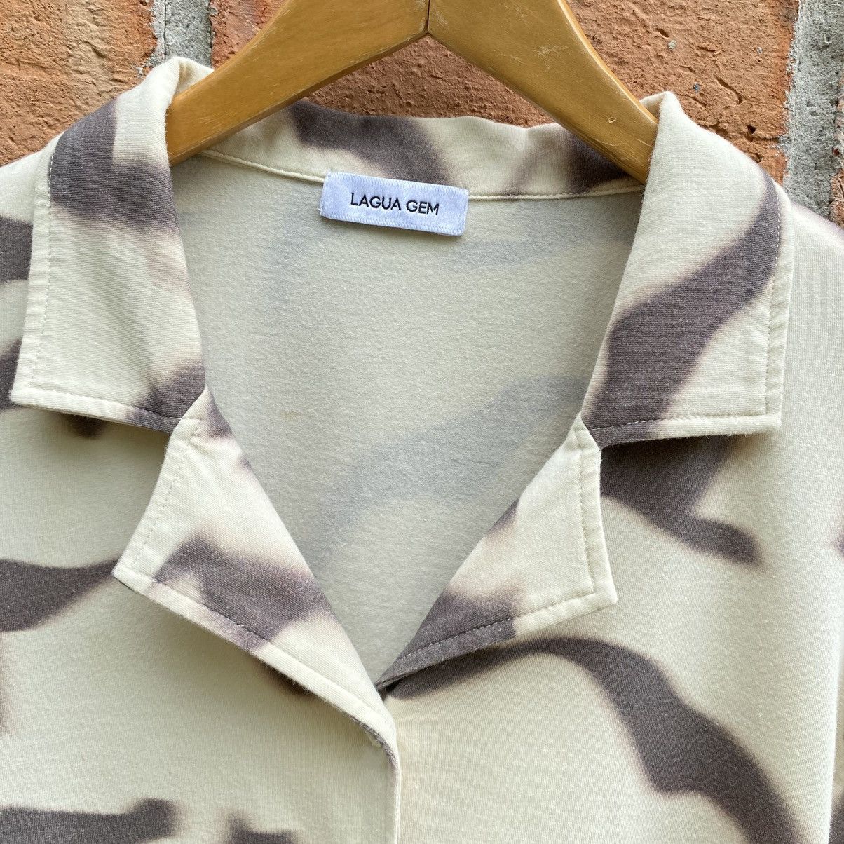 Designer LAGUA GEM Desert Toned Abstract Print Blouse Size S / US 4 / IT 40 - 17 Thumbnail