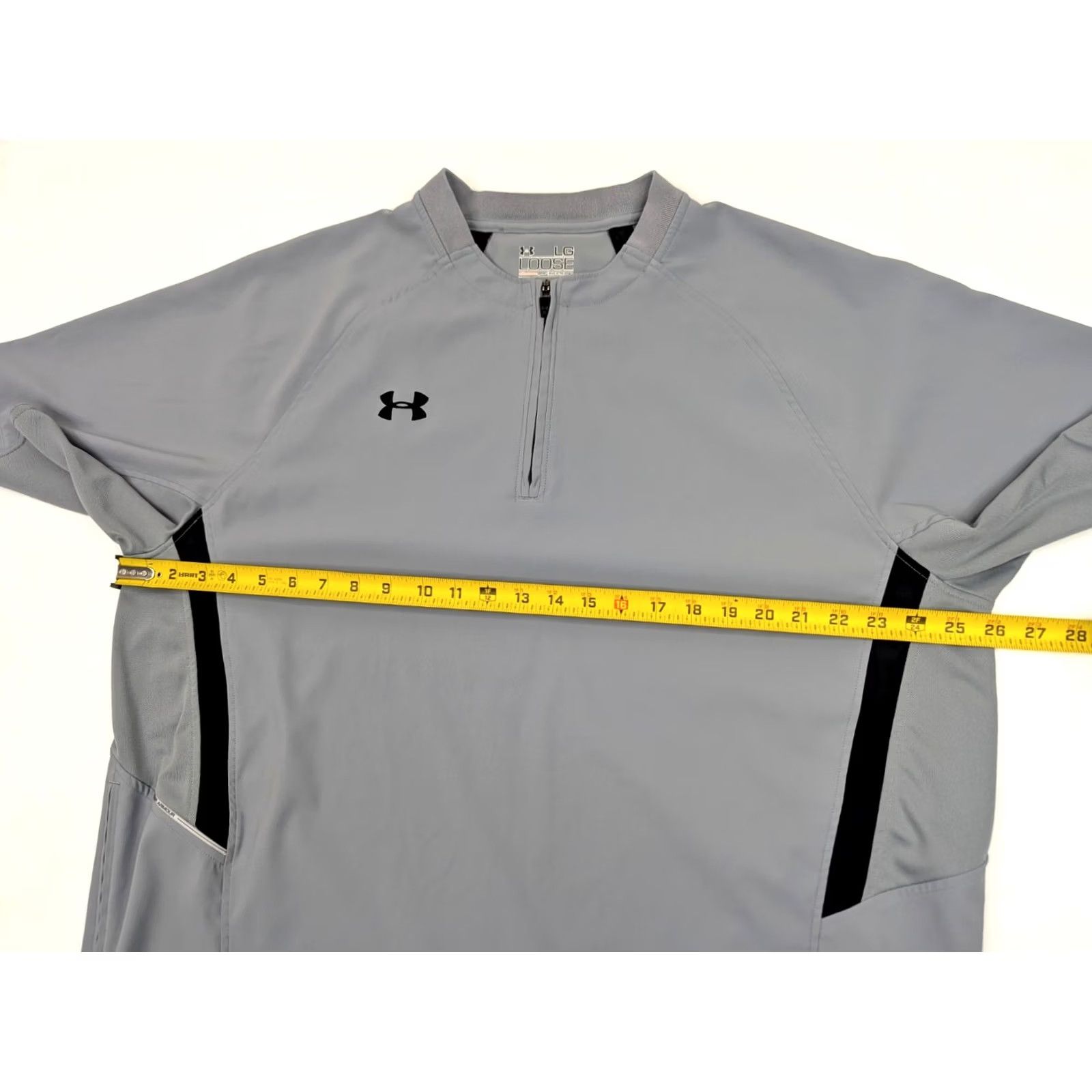 Under Armour Under Armour All Season Gear Loose 1/4 Zip Pullover Jersey Shirt Men L Gray Split-Tailored for Activewear Size US L / EU 52-54 / 3 - 7 Thumbnail