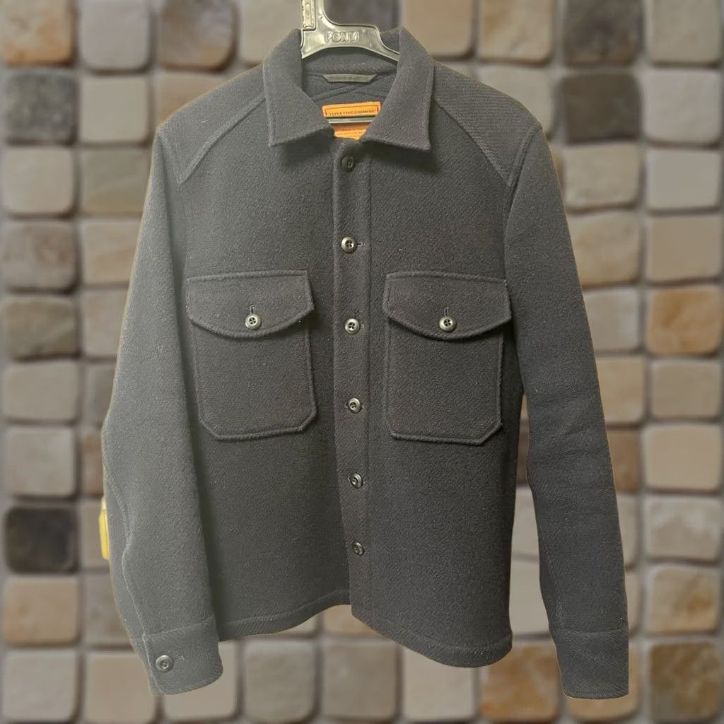 Schott Schott BEAMS Collaboration Navy Melton Wool CPO Jacket Size M Men's Jacket Navy Melton Wool CPO Blazer Size 40R - 1 Thumbnail