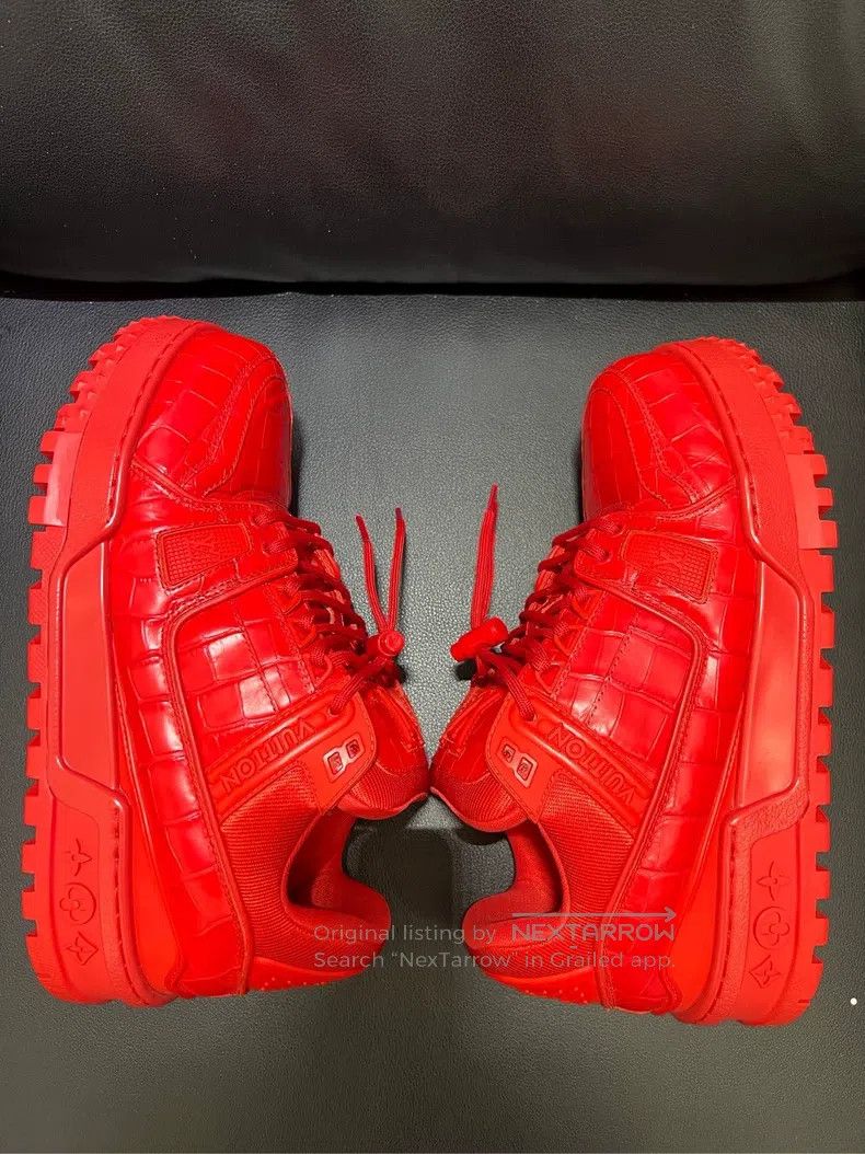 Louis Vuitton Louis Vuitton Red little fat Ding of trainer shoes Size US 7.5 / EU 40-41 - 6 Thumbnail