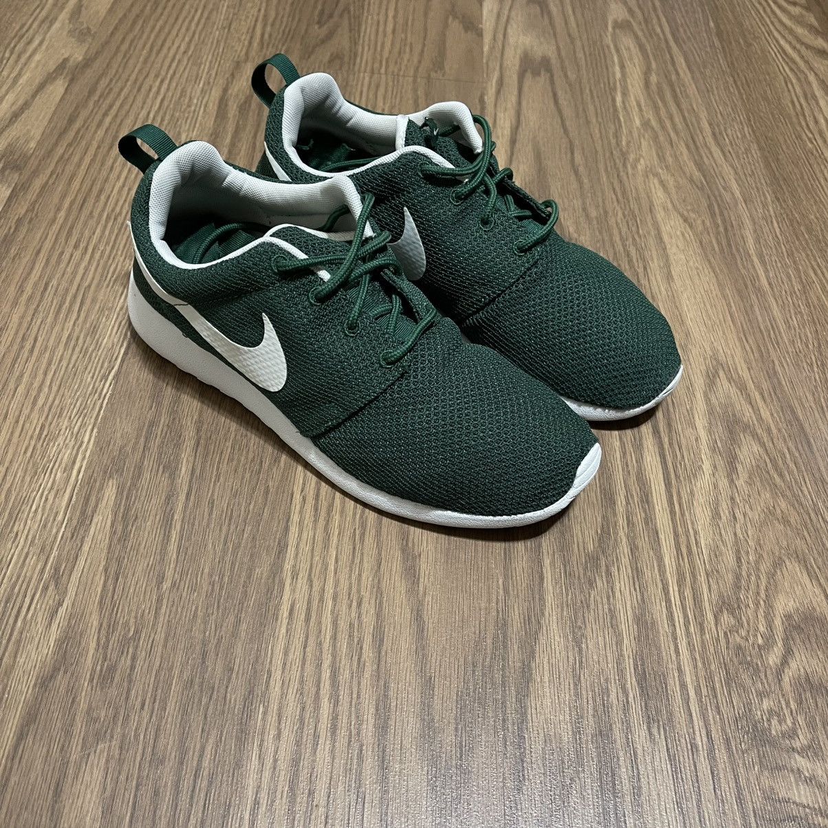 Nike Nike Roshe 1 Running Shoes Mens forest Green/White Sneakers Size US 9 / EU 42 - 3 Thumbnail