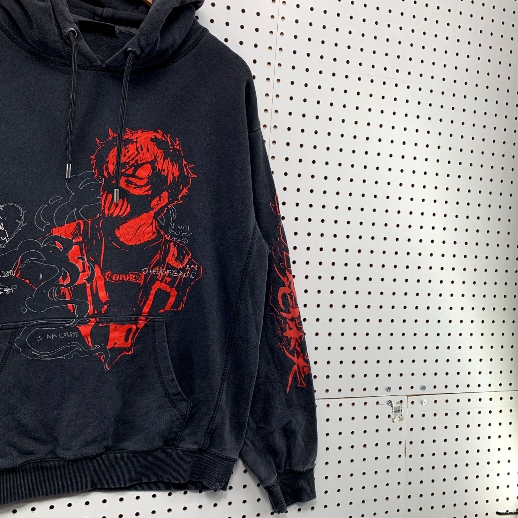 Vintage Corpse Husband Hoodie Mens L Faded Black Miss You I Am Corpse Graphic 26x27 Size US L / EU 52-54 / 3 - 4 Thumbnail
