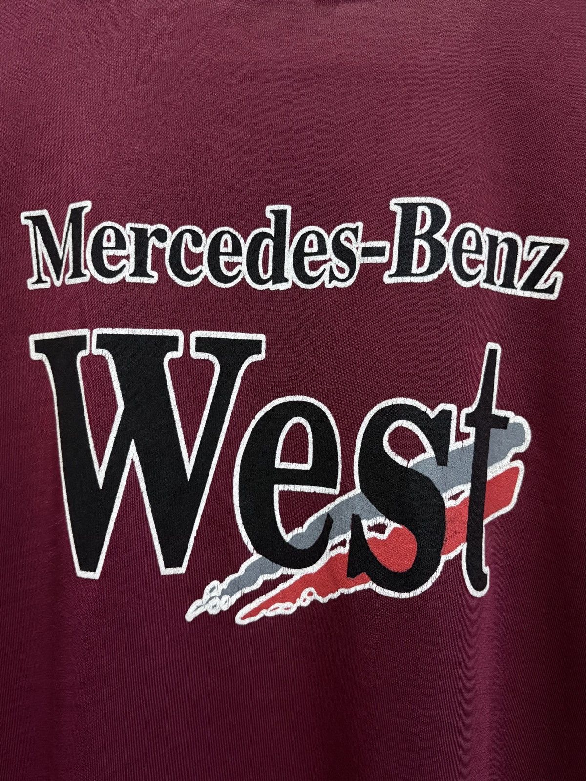 Vintage 2000's Mercedes Benz West / Automotive Car Luxury T-Shirt Size US L / EU 52-54 / 3 - 5 Thumbnail