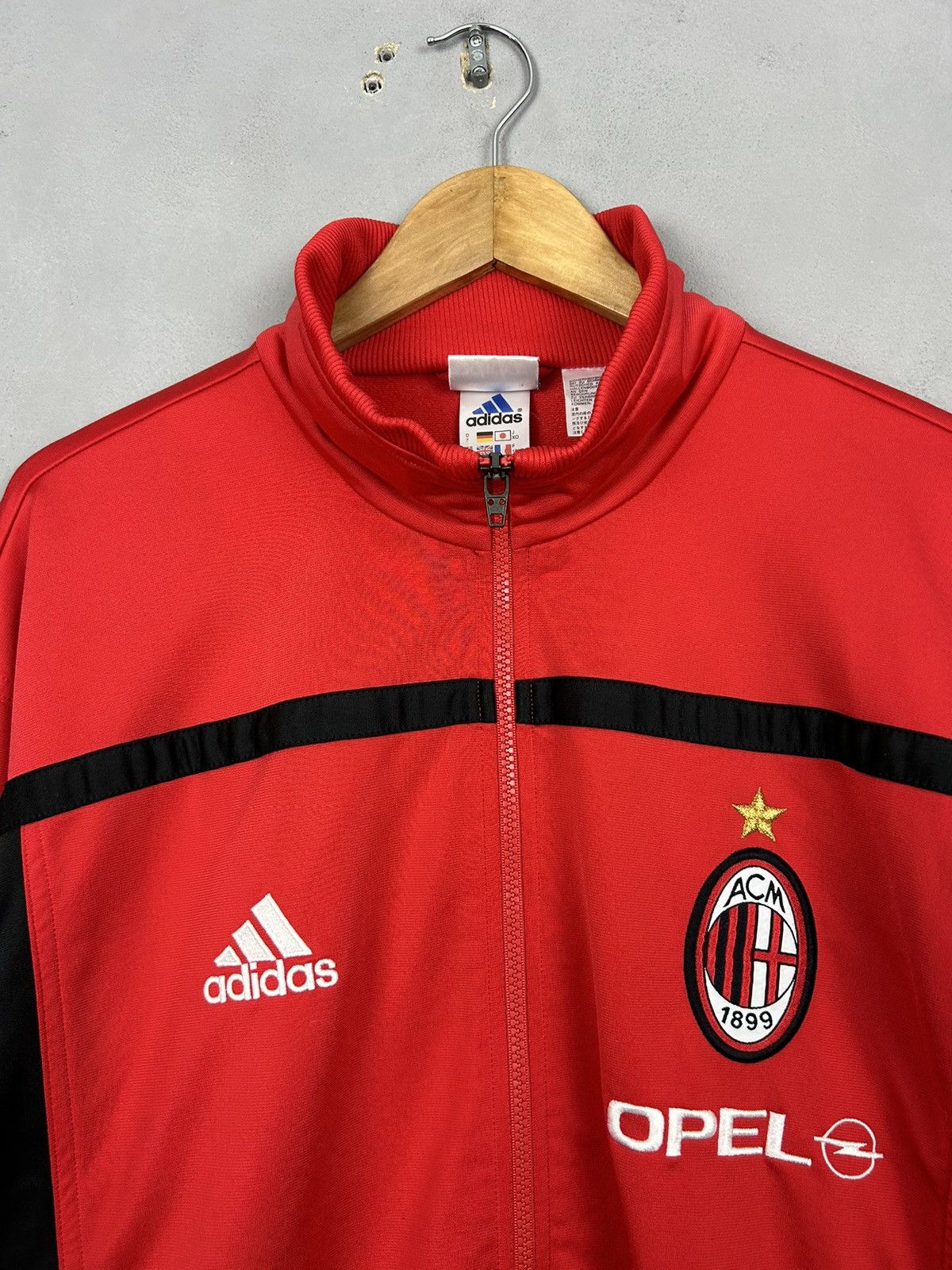 Adidas AC MILAN Adidas 2000 - 2002 vintage JACKET Size US L / EU 52-54 / 3 - 6 Thumbnail