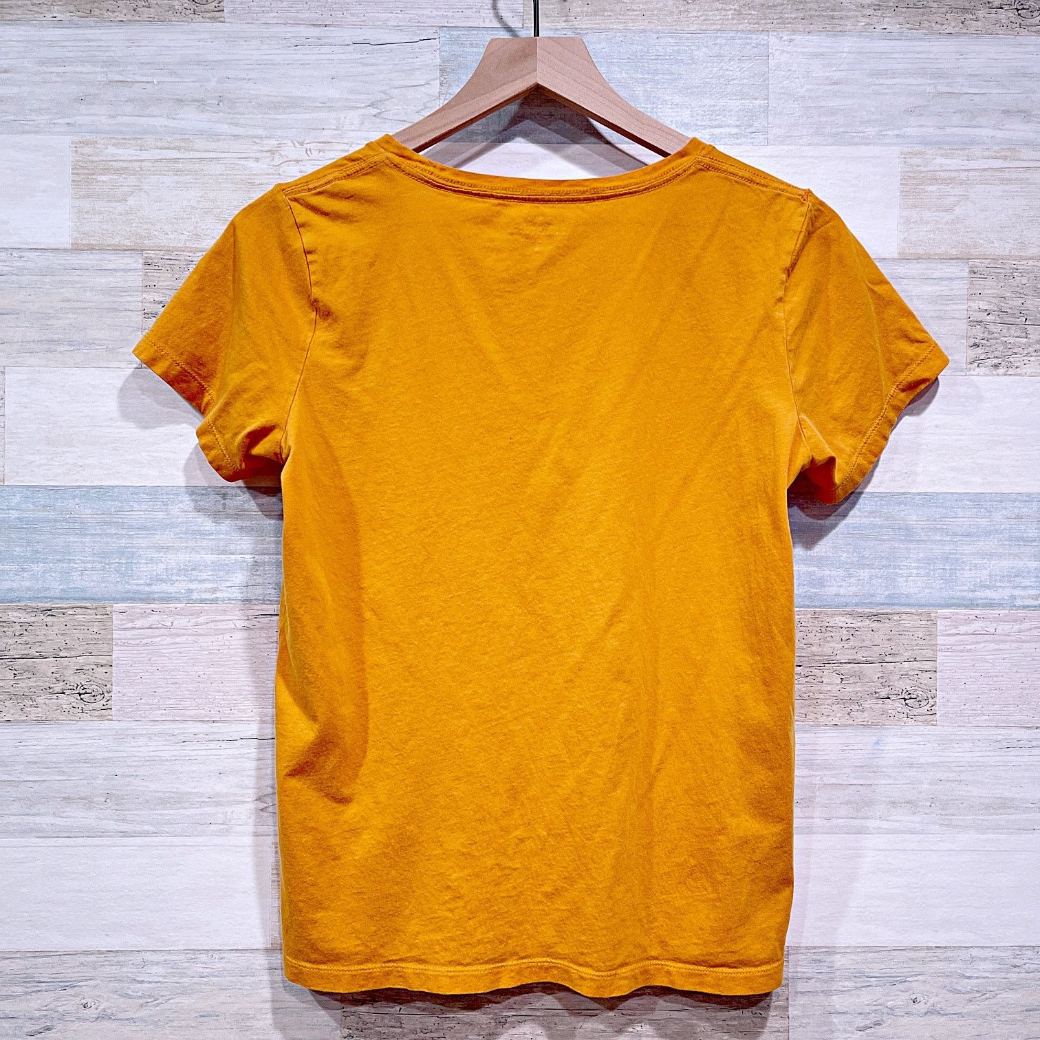 J.Crew J Crew Garment Dyed Relaxed Pocket Tee Yellow Womens Small Size S / US 4 / IT 40 - 3 Thumbnail