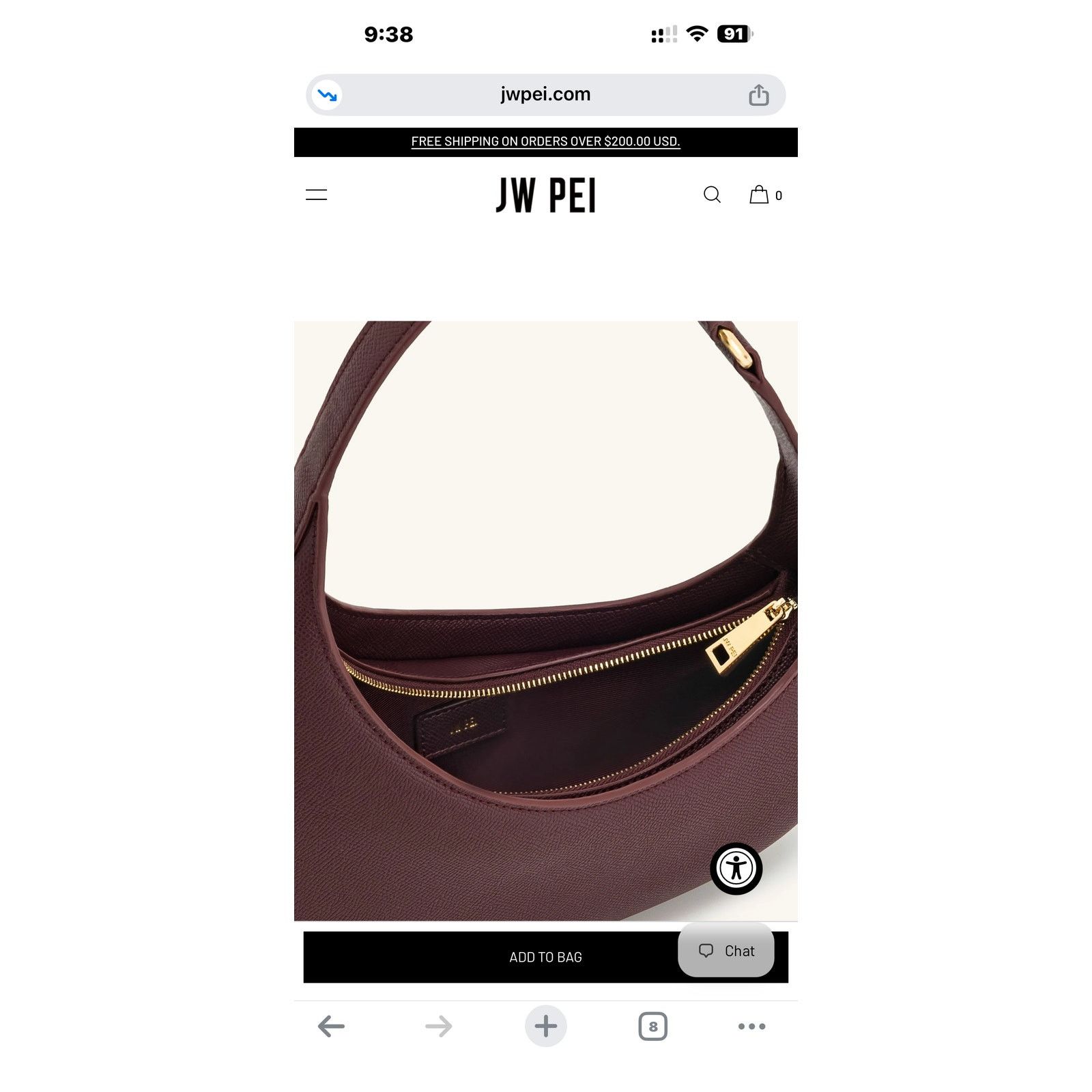 JW PEI Jw Pei Harlee shoulder bag- Claret Size ONE SIZE - 2 Thumbnail