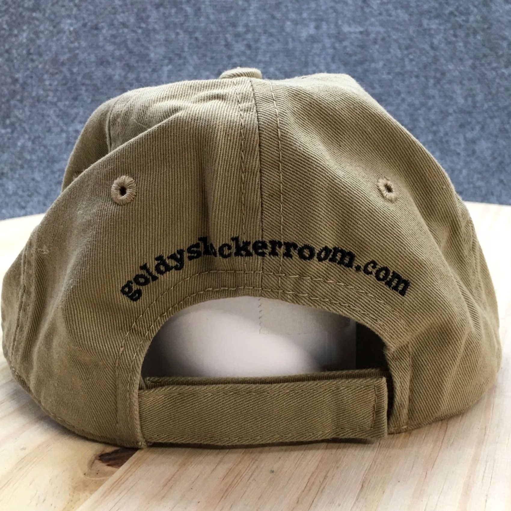 Vintage Goldy’s Locker Room Baseball Cap Hat Mens One Size Beige Curve Brim Cotton Signature Canvas Adjustable Mens Cap Size ONE SIZE - 6 Thumbnail