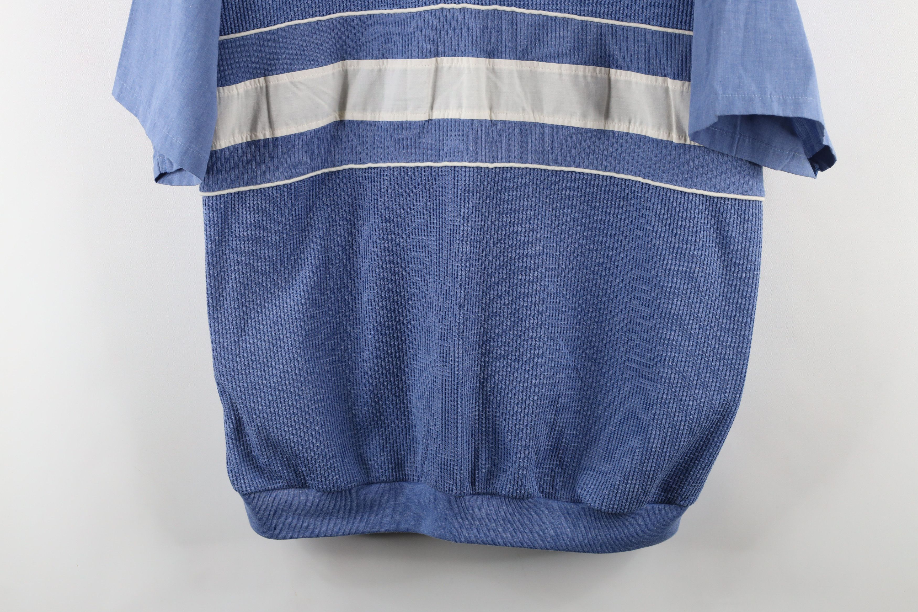 Vintage Vintage 90s Streetwear Ribbed Knit Pullover Polo Shirt Size US XXL / EU 58 / 5 - 3 Thumbnail