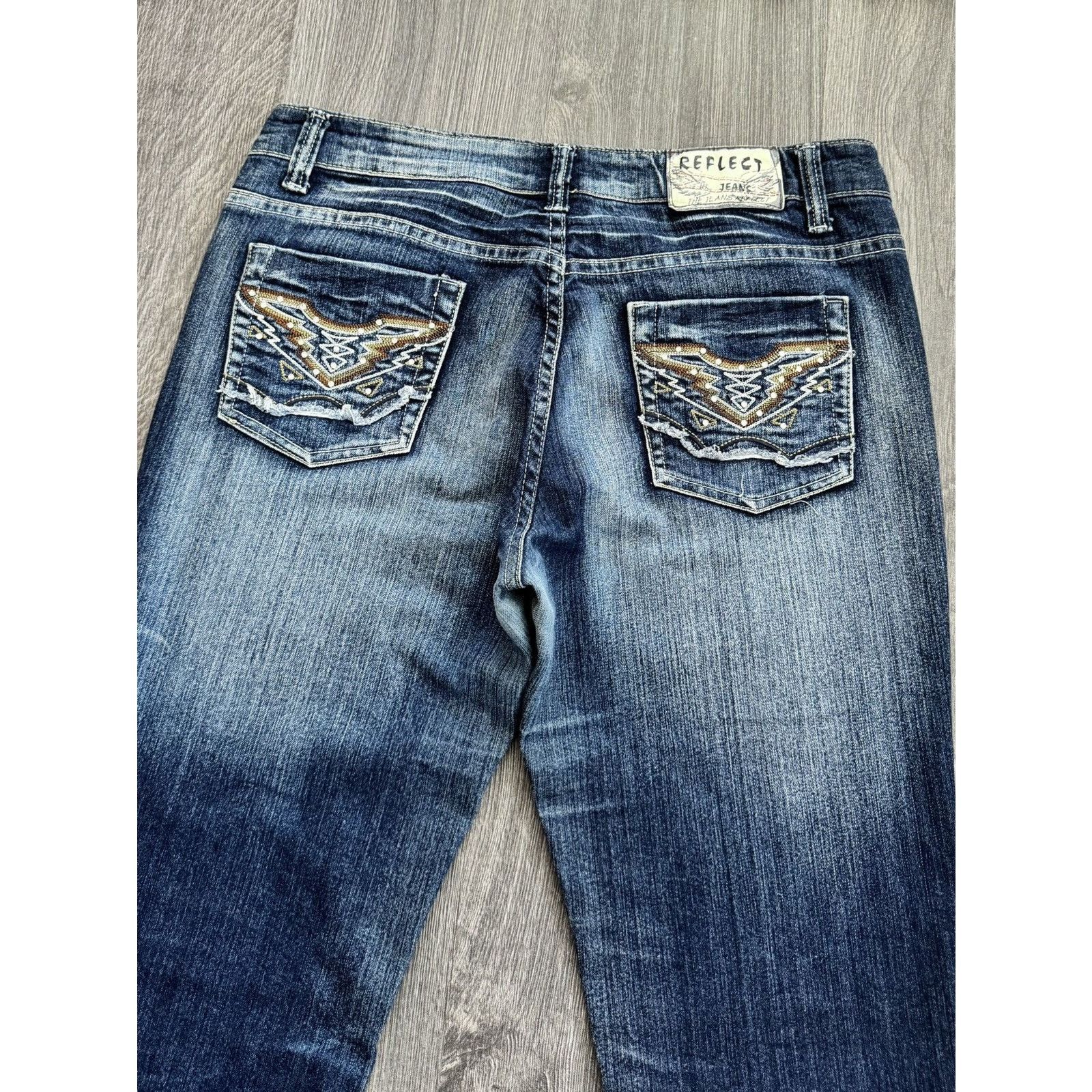Japanese Brand Y2K Vintage Reflect Washed Flared Jeans If6was9 style Size US 34 / EU 50 - 9 Thumbnail