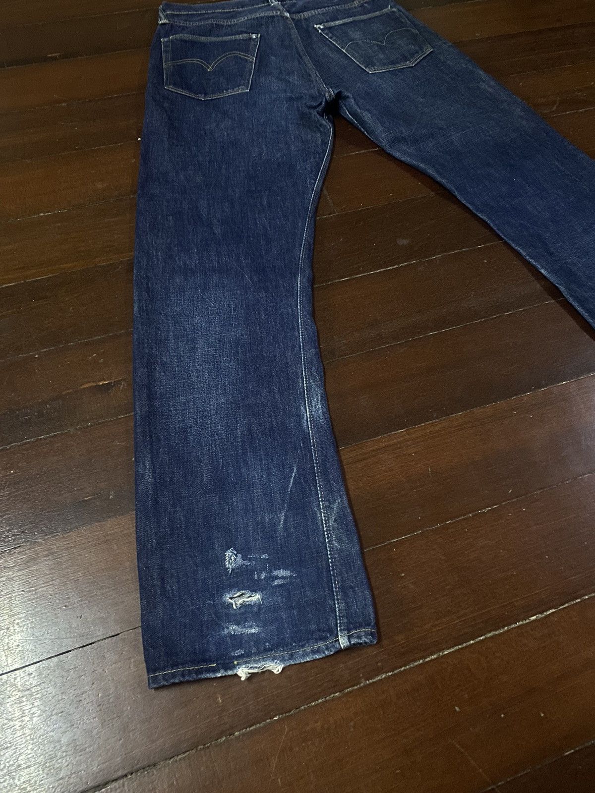 Warehouse Warehouse 1003XX Jeans Buffalo Patch Vintage Distressed B-1 Size US 34 / EU 50 - 3 Thumbnail