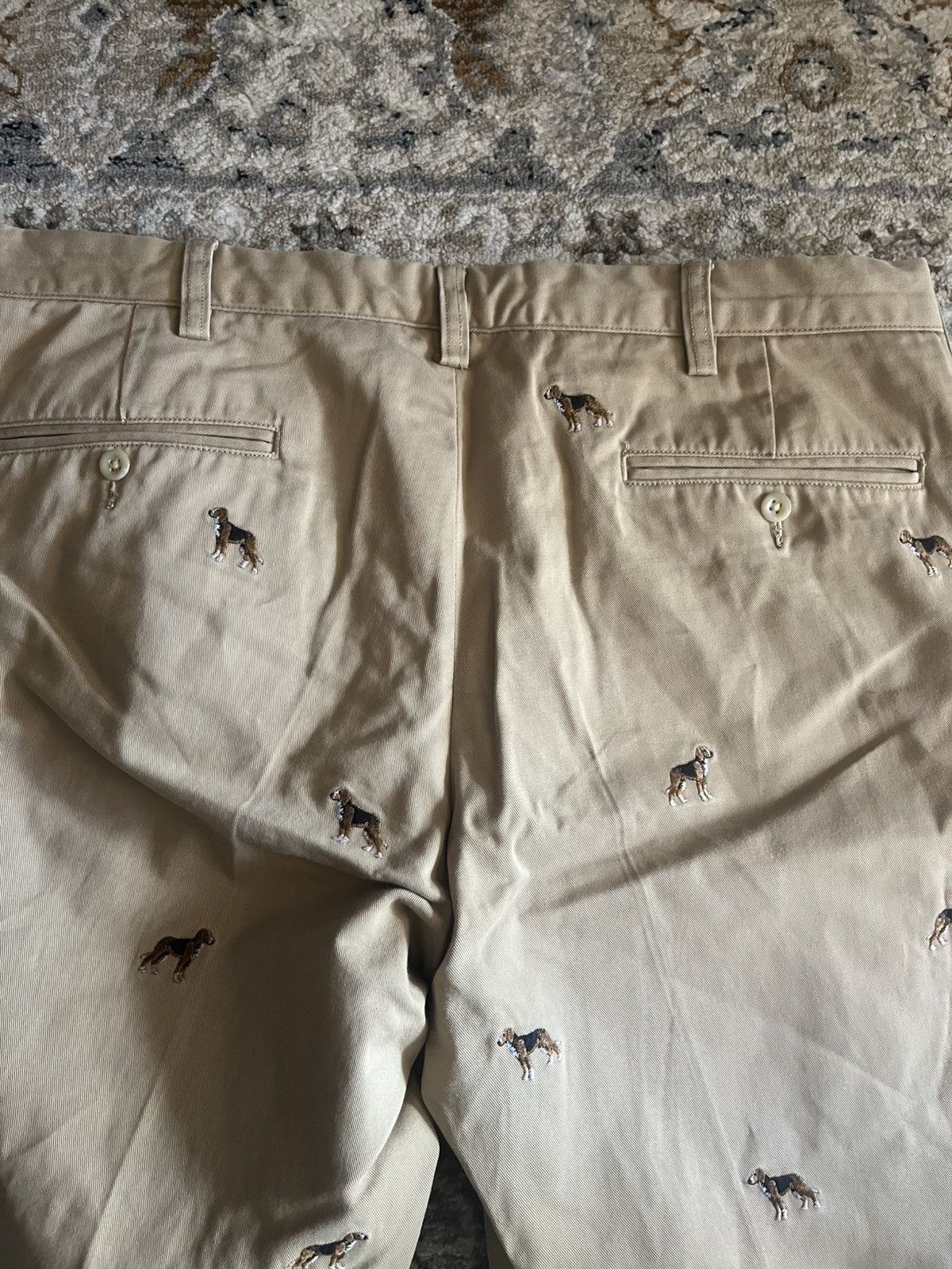 RRL Ralph Lauren POLO RALPH LAUREN DOG EMBROIDERY CHINOS 35x32 Size US 35 - 10 Thumbnail