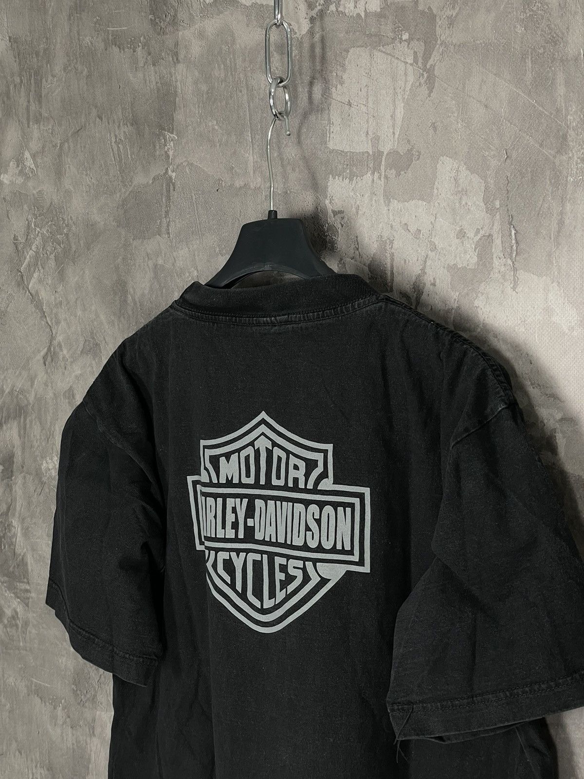 Harley Davidson × Vintage Vintage Y2K Harley Davidson Stone Fadd Big Logo Rare T-Shirt Size US XL / EU 56 / 4 - 10 Thumbnail