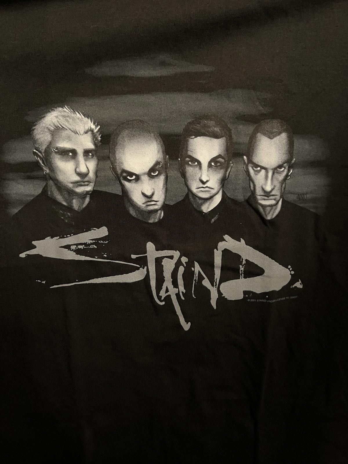 Giant VTG Staind Band Tee - Illustration Aaron Lewis Giant Tag -L Size US L / EU 52-54 / 3 - 3 Thumbnail