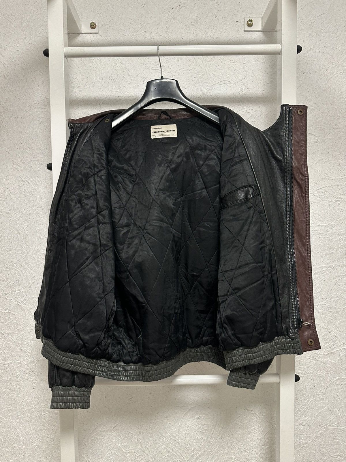 Vintage Vintage 90s Oversized Black Distressed Leather Jacket L size Size US L / EU 52-54 / 3 - 9 Thumbnail