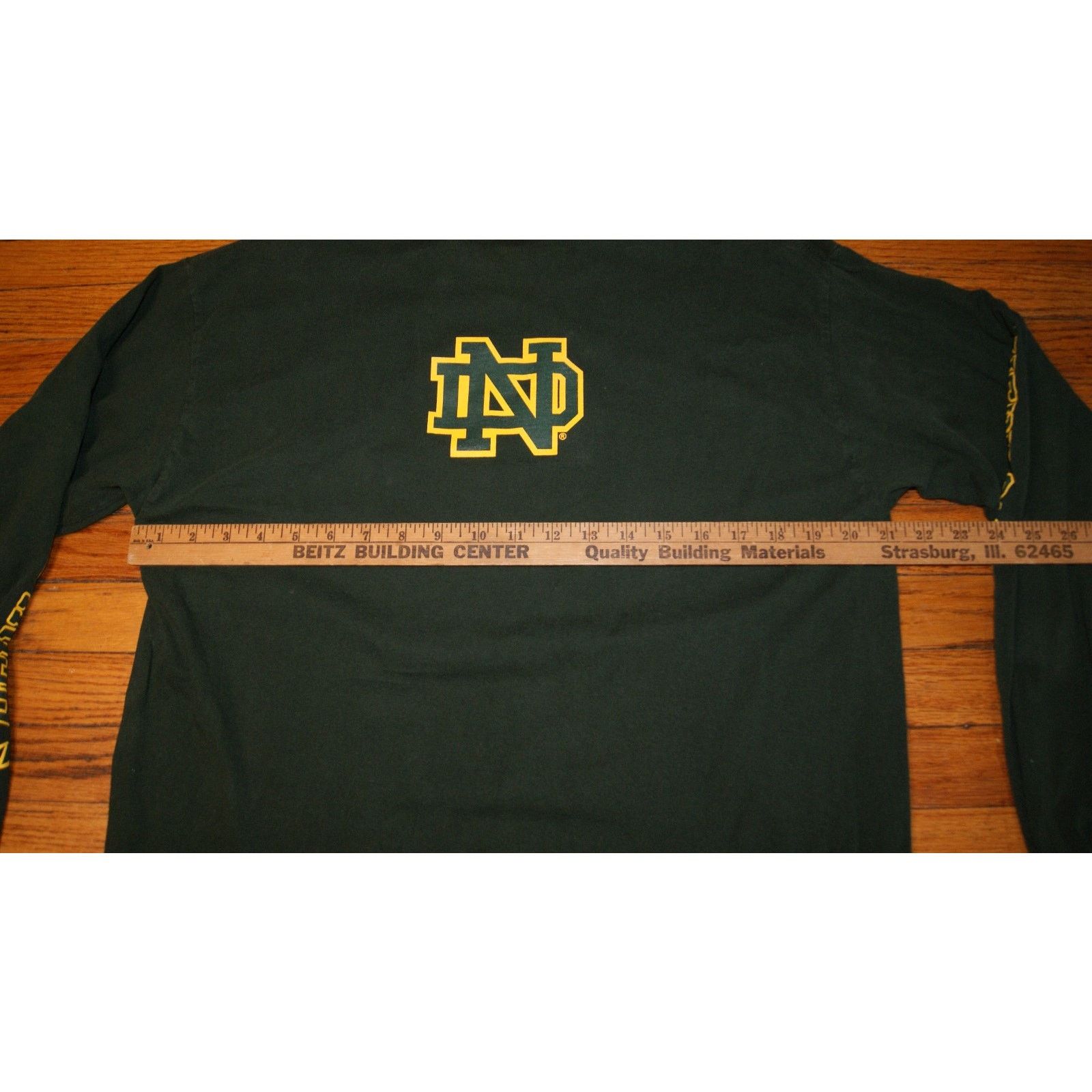 Zephyr NOTRE DAME FIGHTING IRISH Mens L TShirt Zephyr Spell Out Size US L / EU 52-54 / 3 - 7 Thumbnail