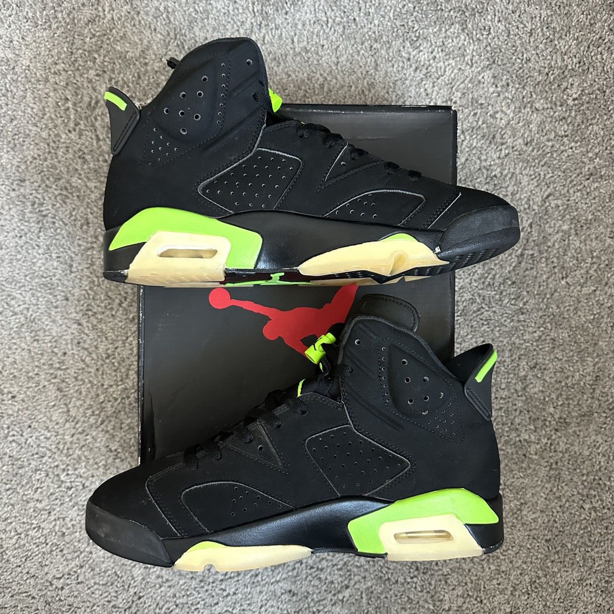 Jordan Brand × Nike Air Jordan Retro 6 Electric Green Size US 9 / EU 42 - 2 Thumbnail