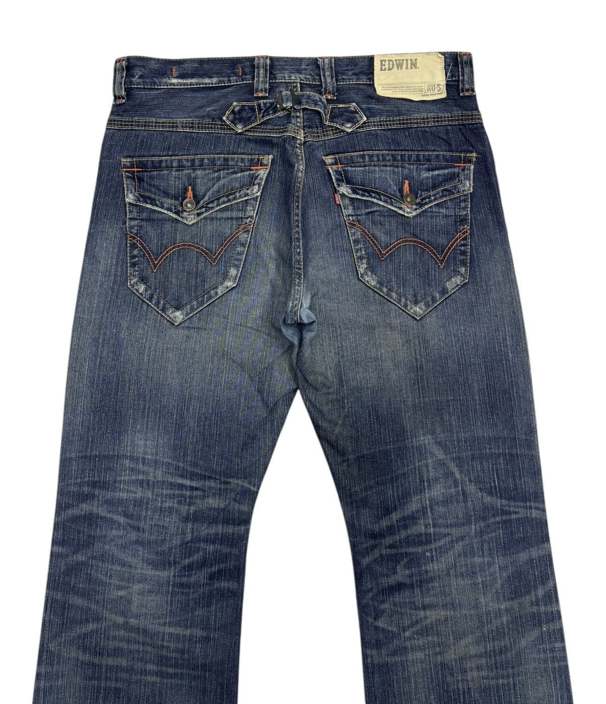 Le Grande Bleu (L.G.B.) 🔥EDWIN XV-S BUCKLE BACK OVERSIZED DENIM BAGGY JEANS Size US 38 / EU 54 - 6 Thumbnail