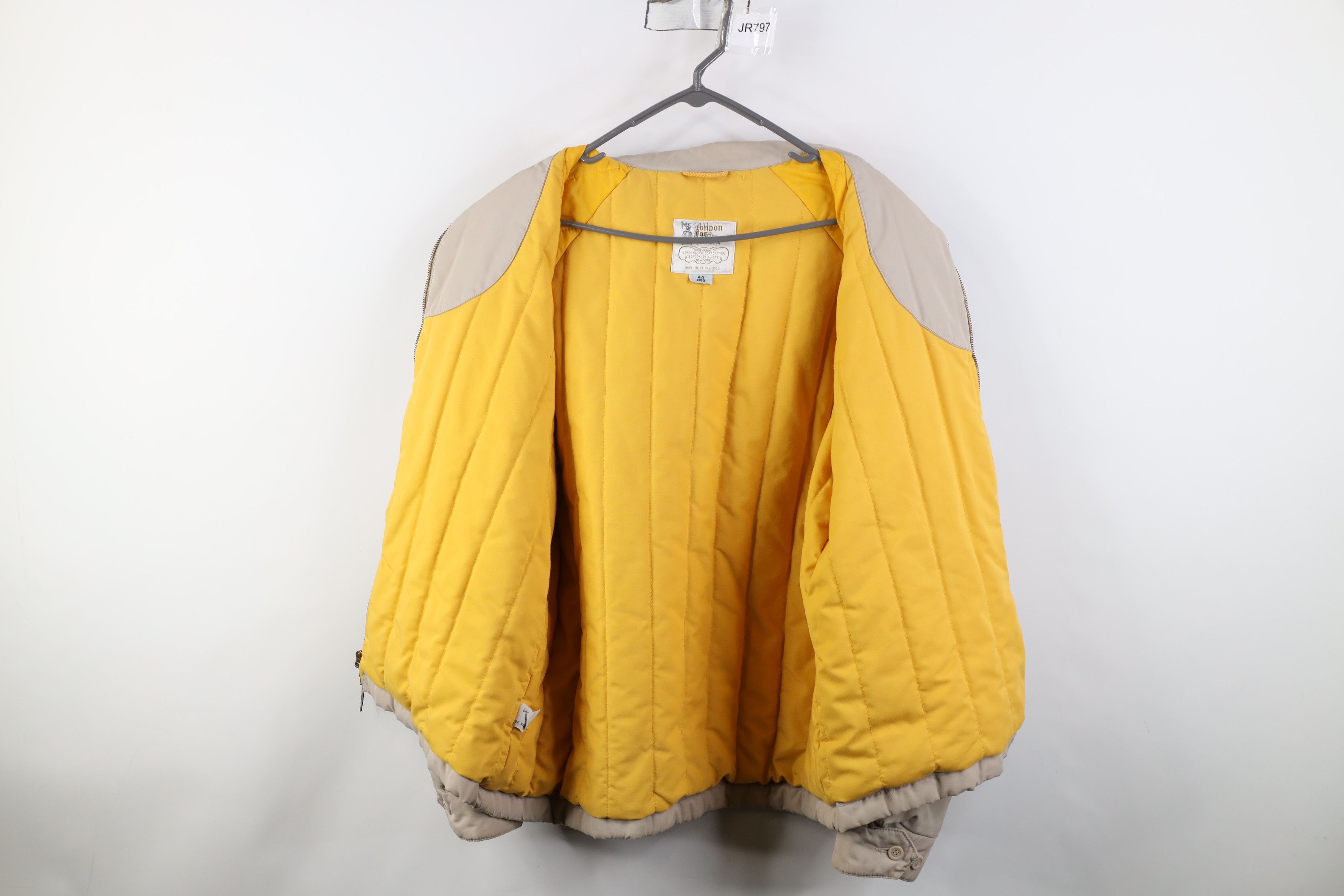 Vintage Vintage 70s Streetwear Puffer Cafe Racer Bomber Jacket Beige Size US XXL / EU 58 / 5 - 11 Thumbnail