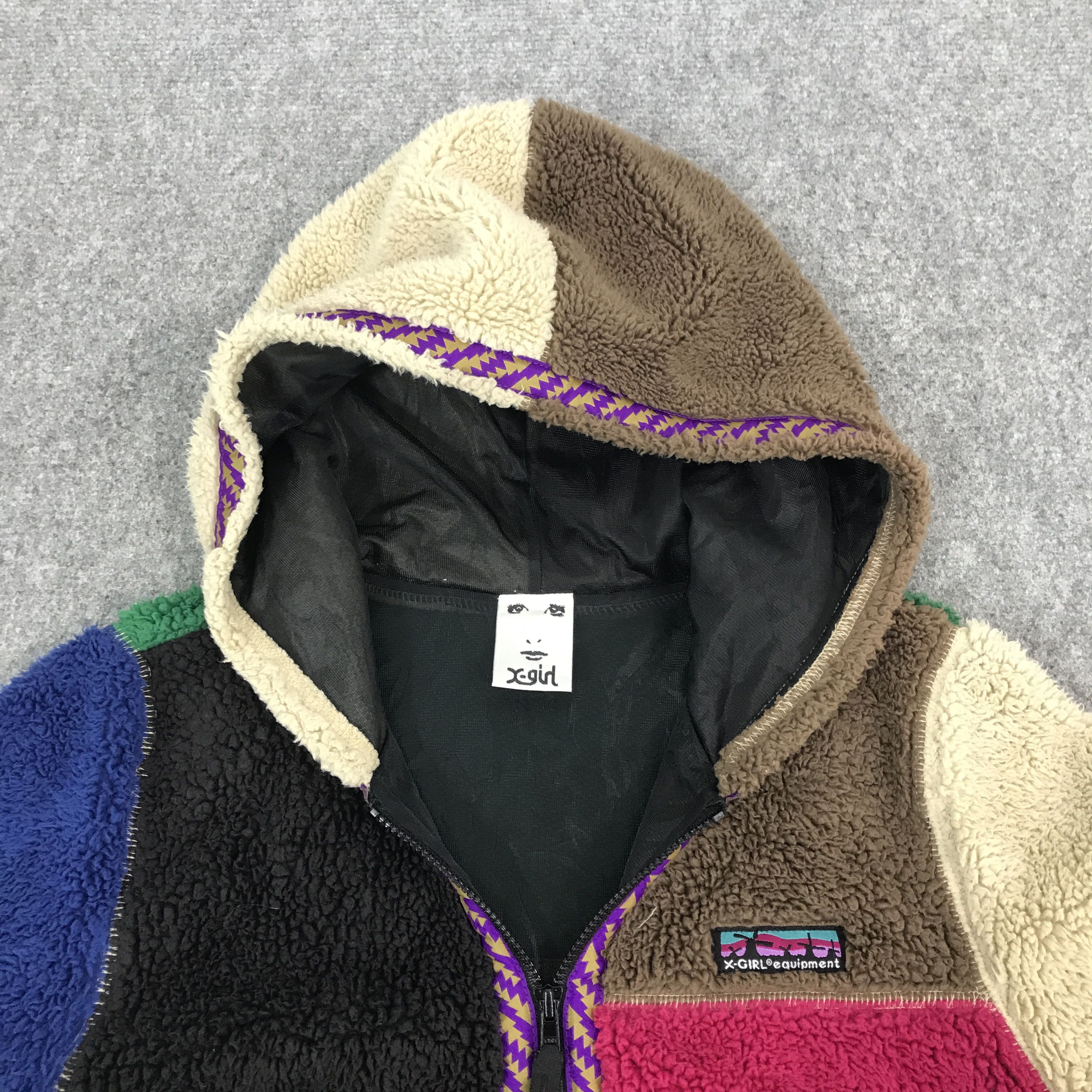 Japanese Brand X-Girl Hoodie jacket Multicolour Size S / US 4 / IT 40 - 8 Thumbnail