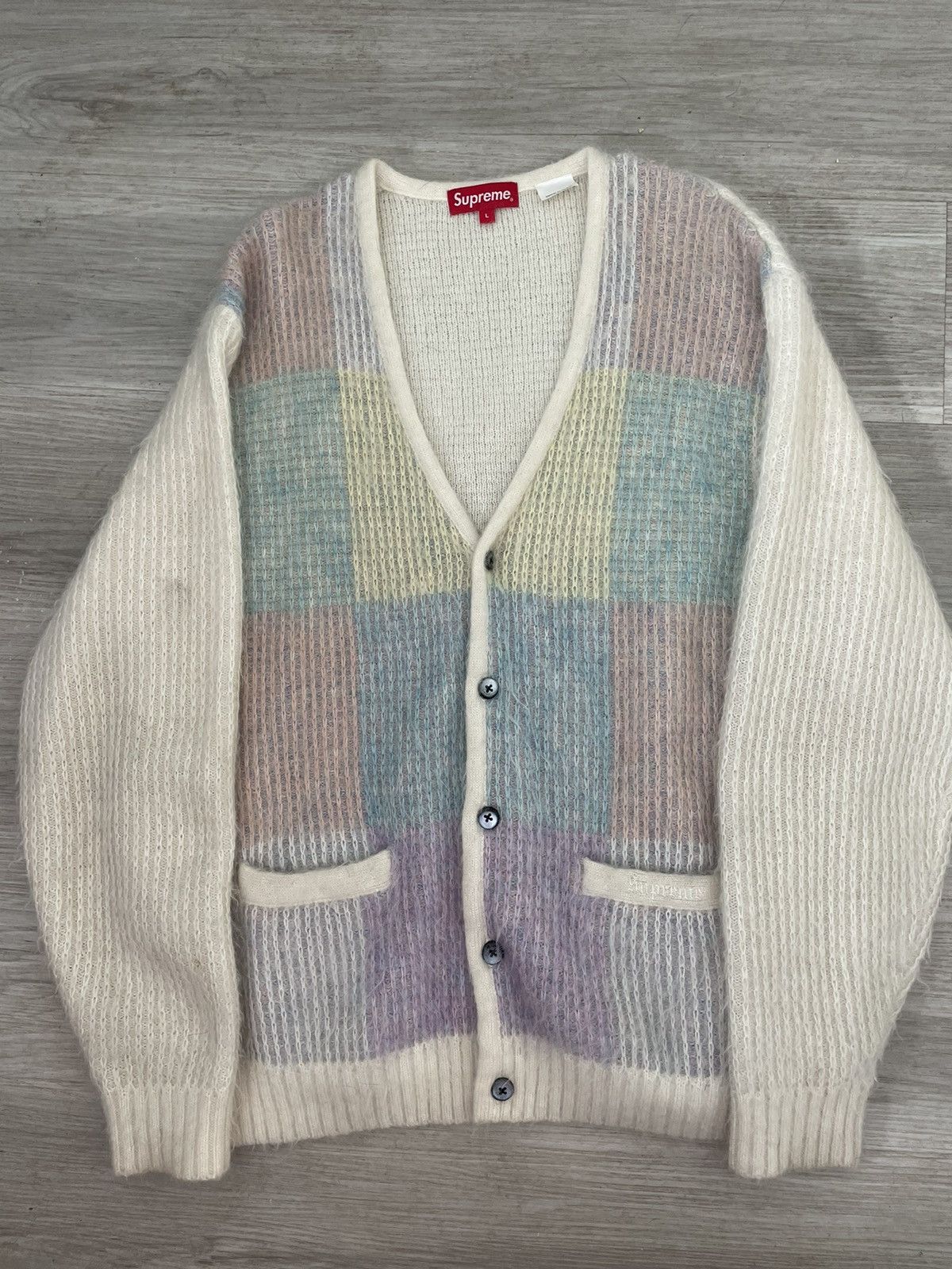 Supreme SS24 Brushed Argyle Zip Up Vest | Grailed