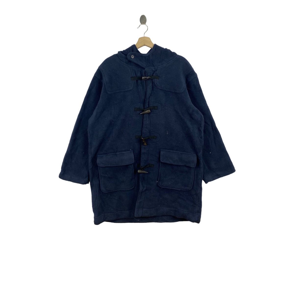 Beams Plus × Japanese Brand BEAMS PLUS Japanese Brand Navy Hooded Duffle Sherpa Overcoat Size US M / EU 48-50 / 2 - 1 Thumbnail