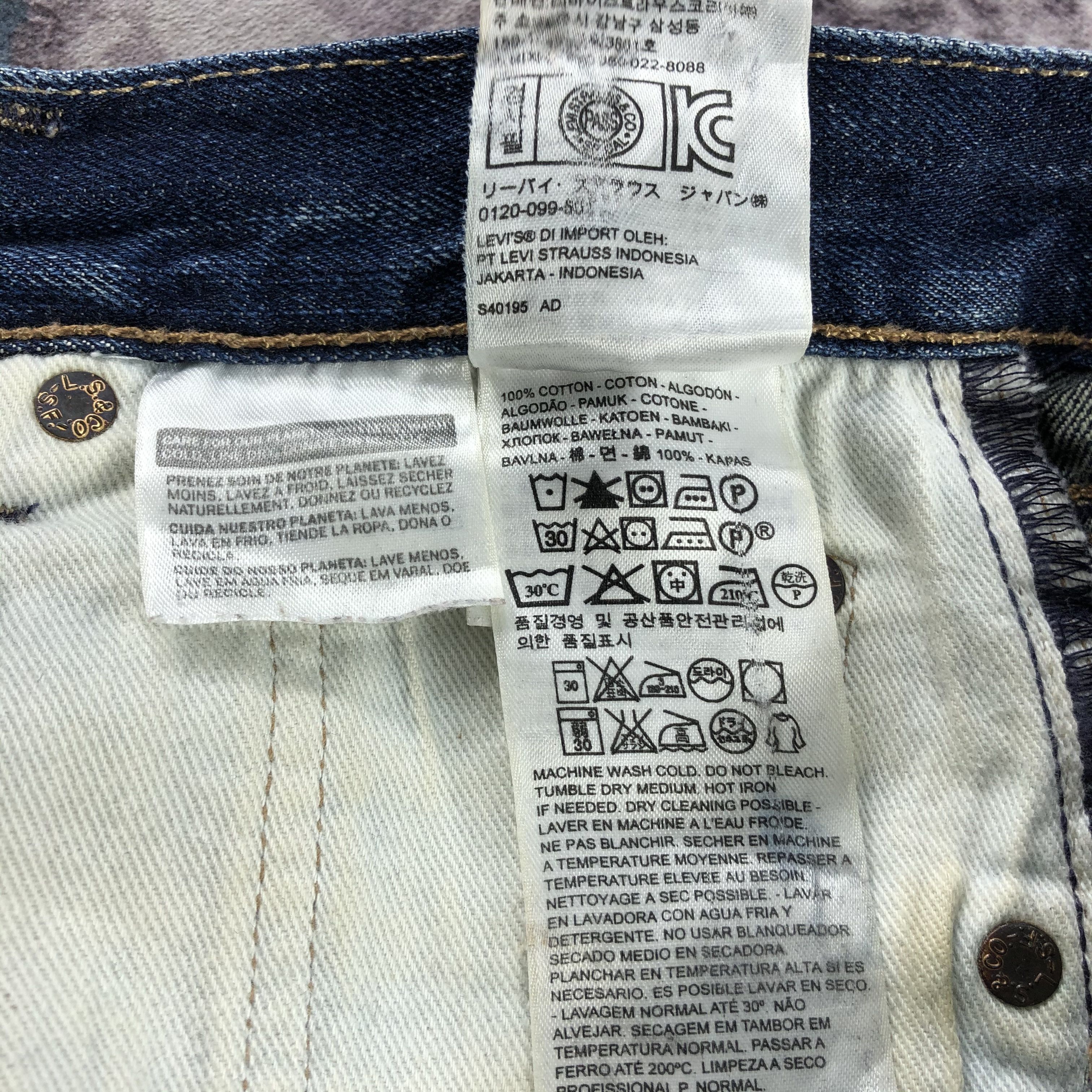 Levi's Vintage Blue Wash Levis 501 Jeans-JM2809 Size US 29 - 15 Thumbnail