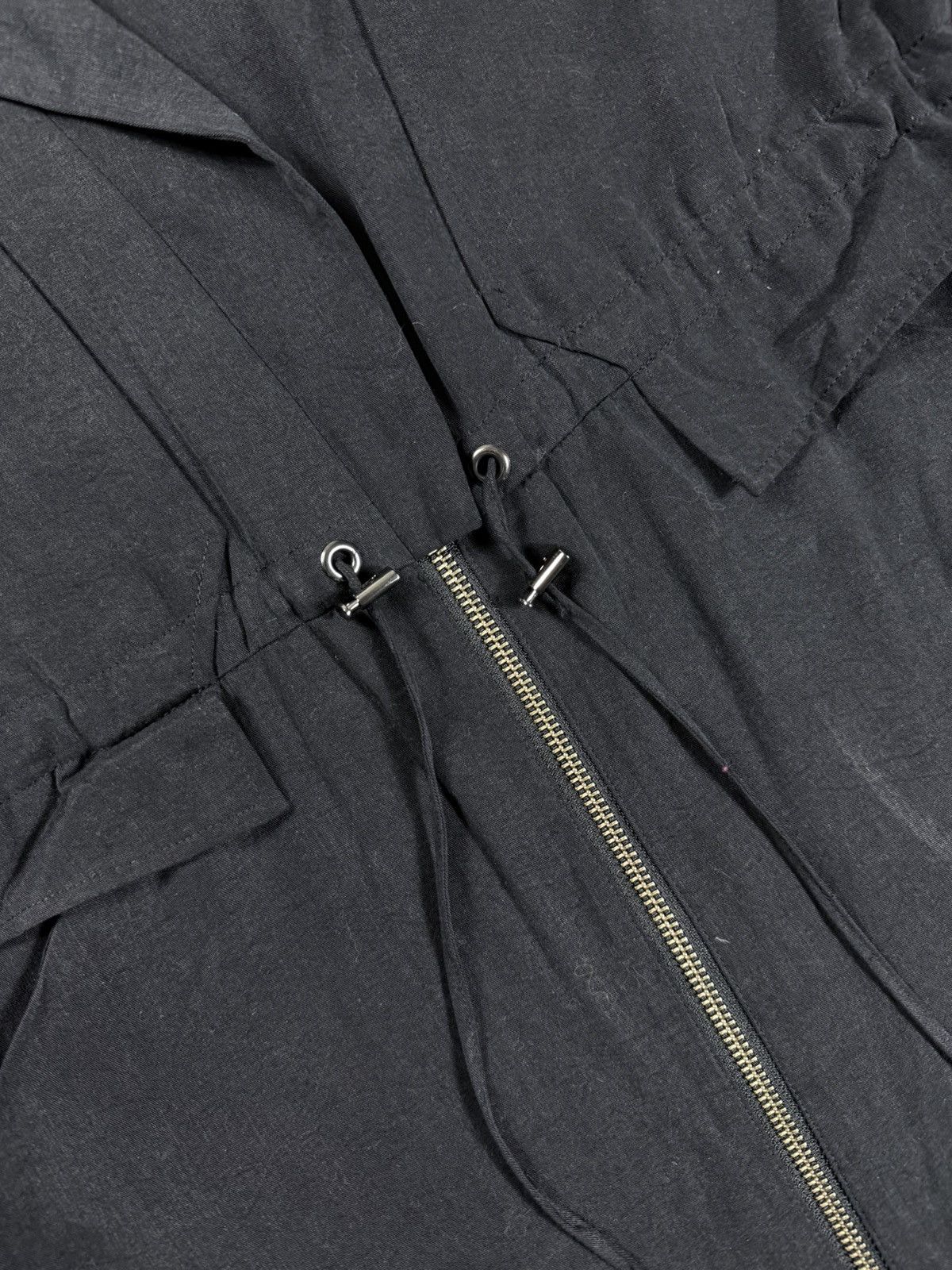 Hussein Chalayan Hussein Chalayan - 00’s Charcoal Cotton Coat Size S / US 4 / IT 40 - 3 Thumbnail