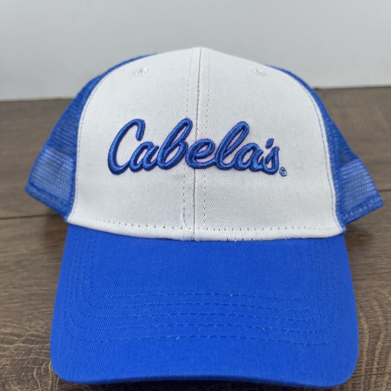 Other Cabela's Snapback Hat Cabela Blue White Cap Hat Adjustable H Size ONE SIZE - 5 Thumbnail