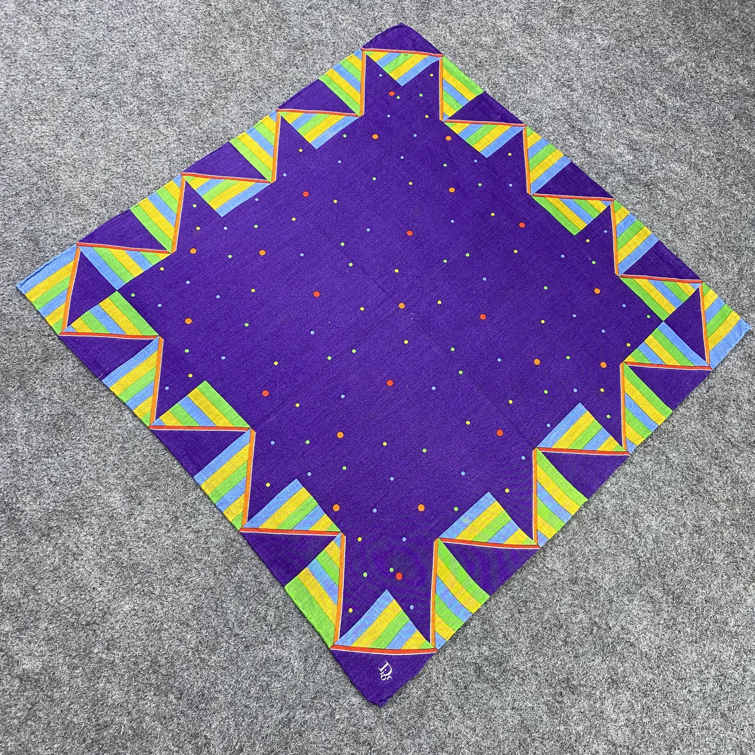 Designer Dior Handkerchief / Bandana / Neckerchief-B632 Size ONE SIZE - 4 Thumbnail