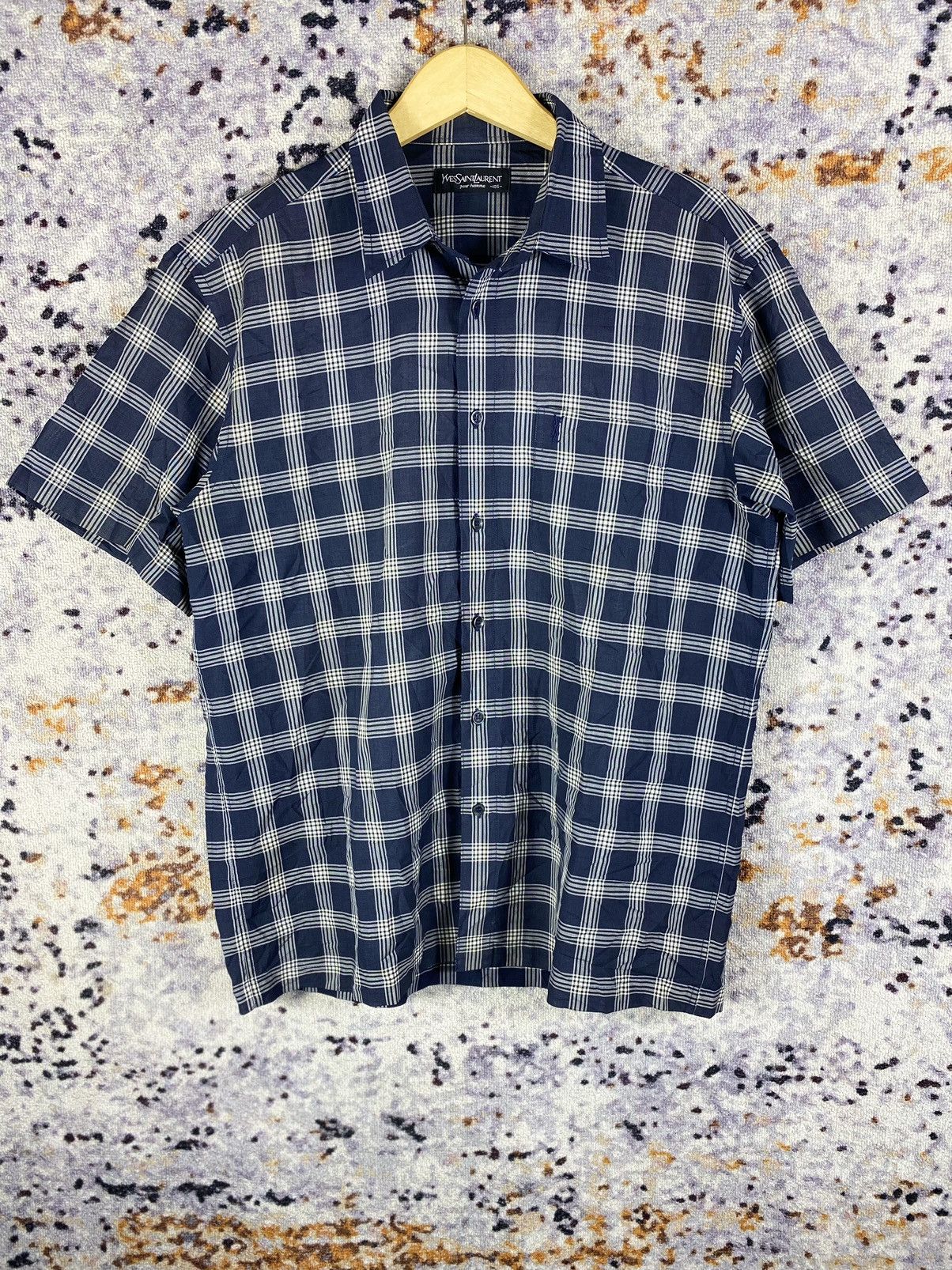 Yves Saint Laurent Vintage Yves Saint Laurent Button up shirt Size US L / EU 52-54 / 3 - 1 Thumbnail