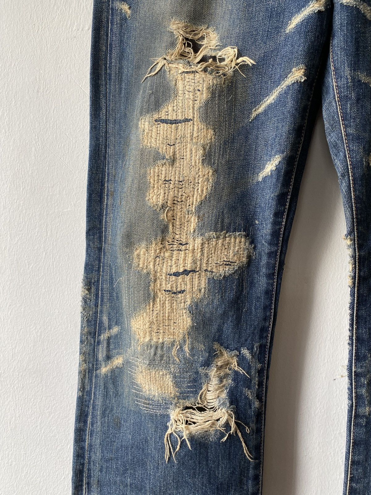 Japanese Brand Japanese Brand Made In Heaven Distressed Denim Size US 30 / EU 46 - 3 Thumbnail