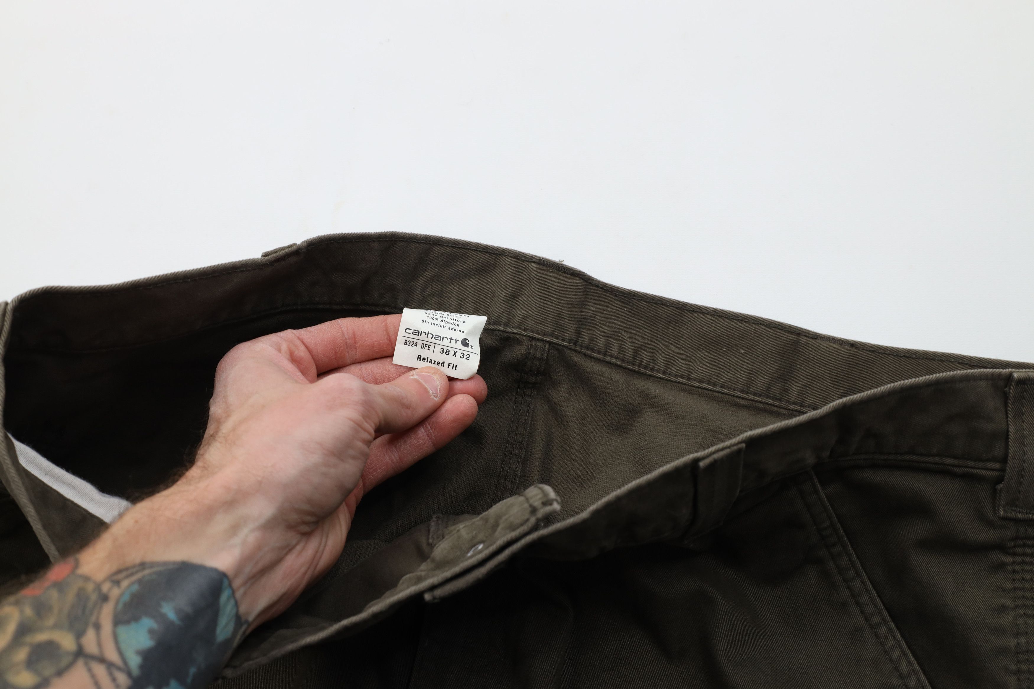 Carhartt Vintage Y2K Carhartt Fit Wide Leg Dungaree Pants Green Size US 38 / EU 54 - 9 Thumbnail