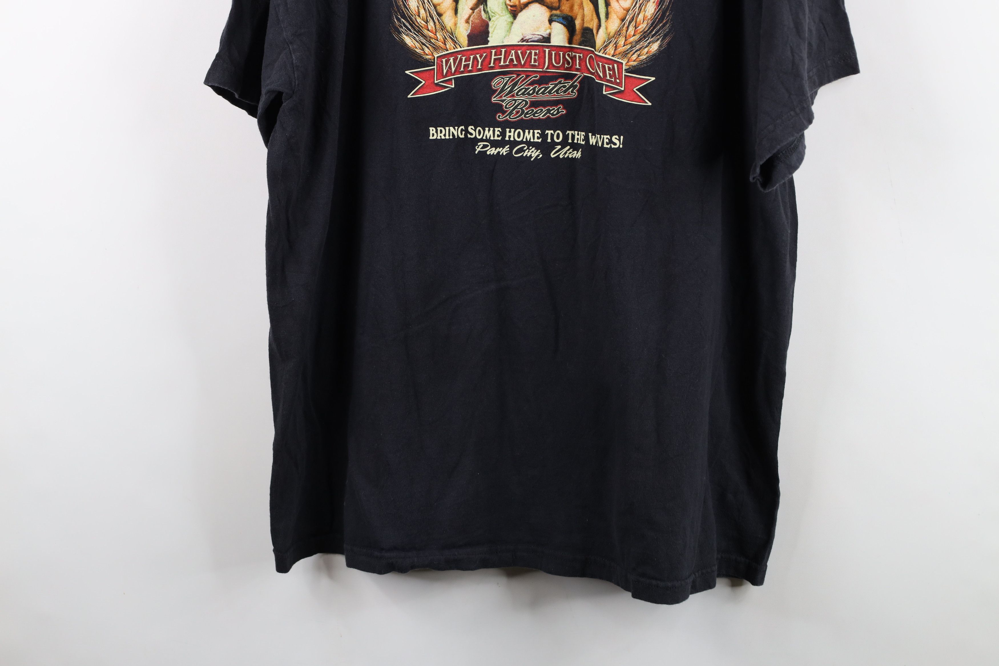 Vintage Vintage Y2K Streetwear Porter Wasatch Beers T-Shirt Black Size US XL / EU 56 / 4 - 15 Thumbnail