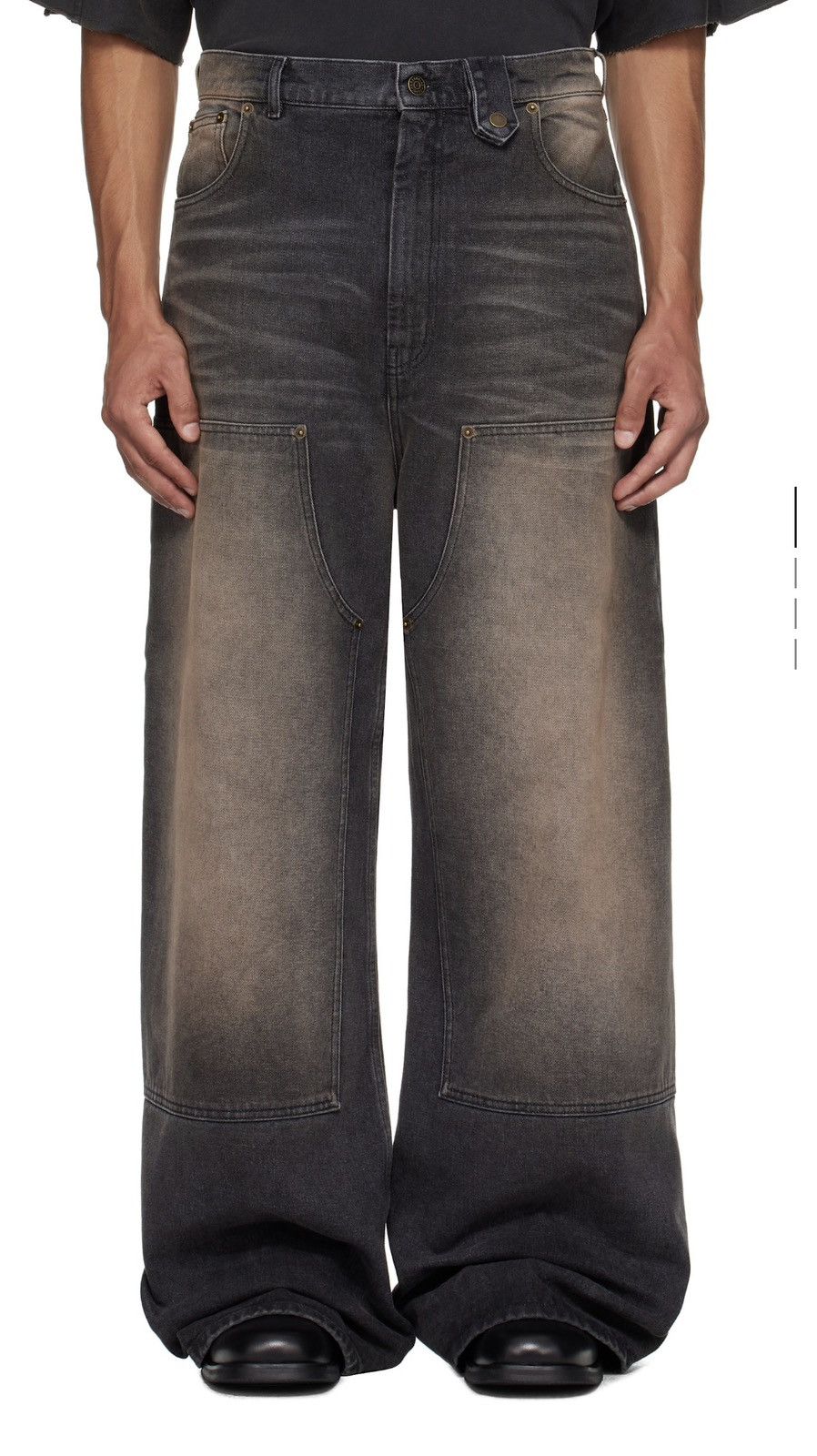 Egon Lab Egon Lab Double Knee Jeans Size US 33 - 5 Thumbnail